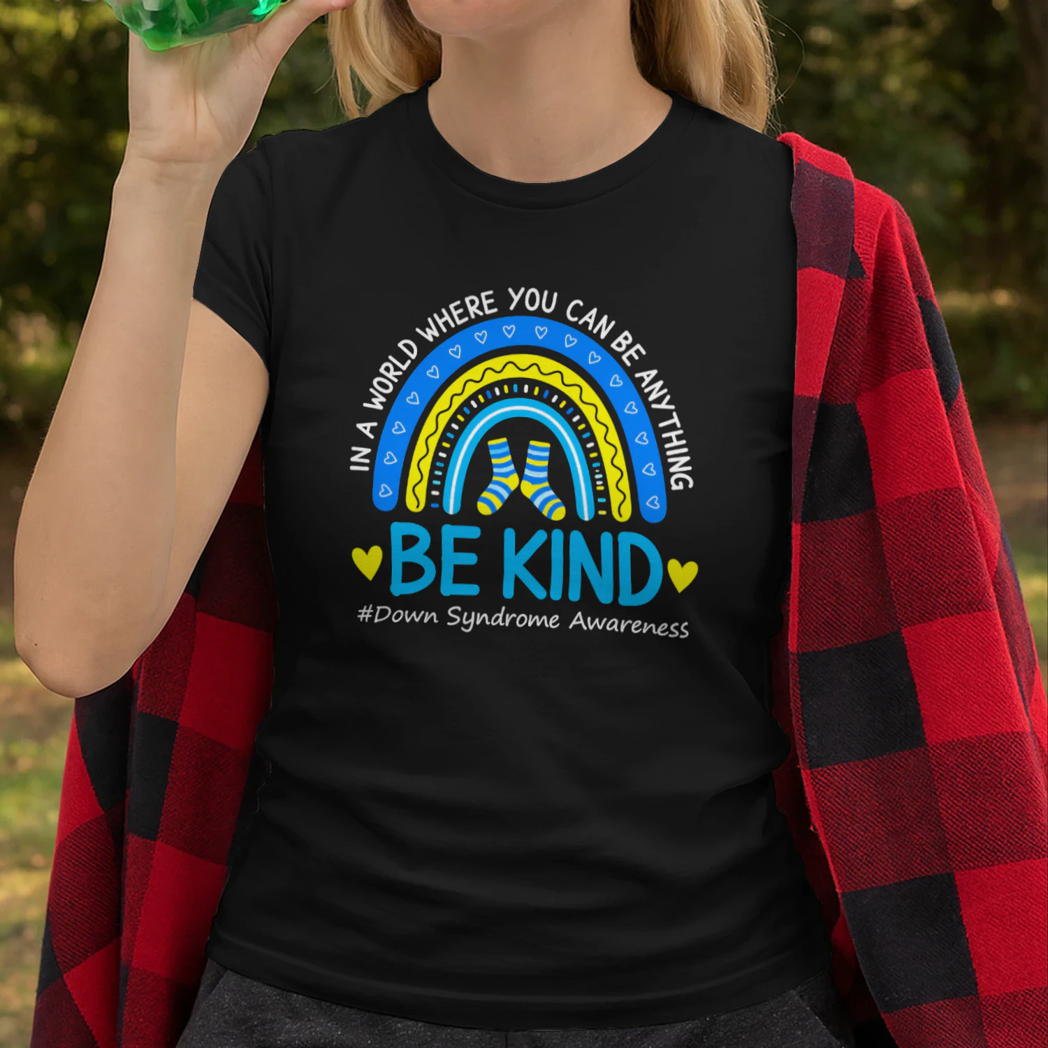 Be Kind Rainbow World Down Syndrome Awareness