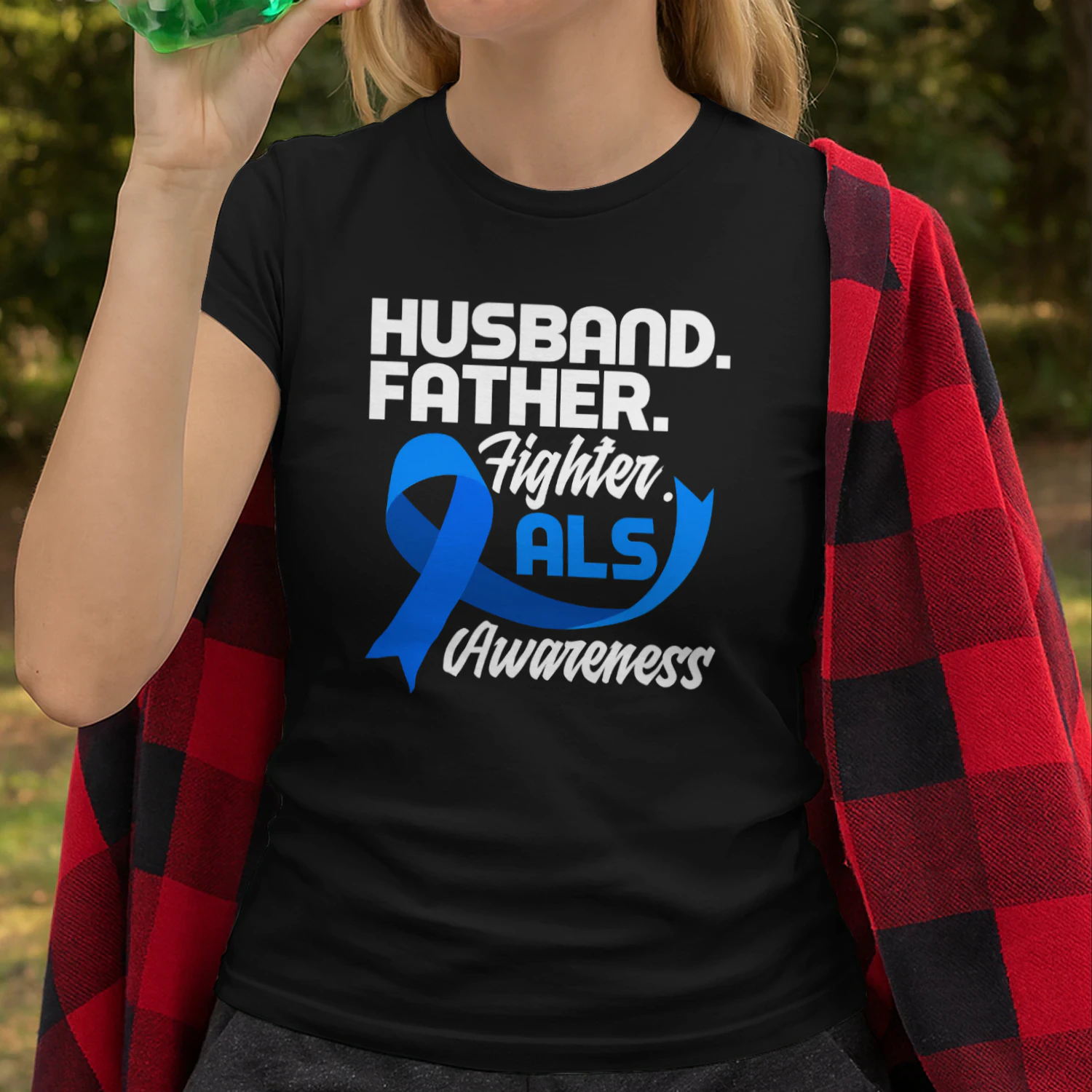 Husband Father Fighter Dad ALS Warrior ALS Awareness
