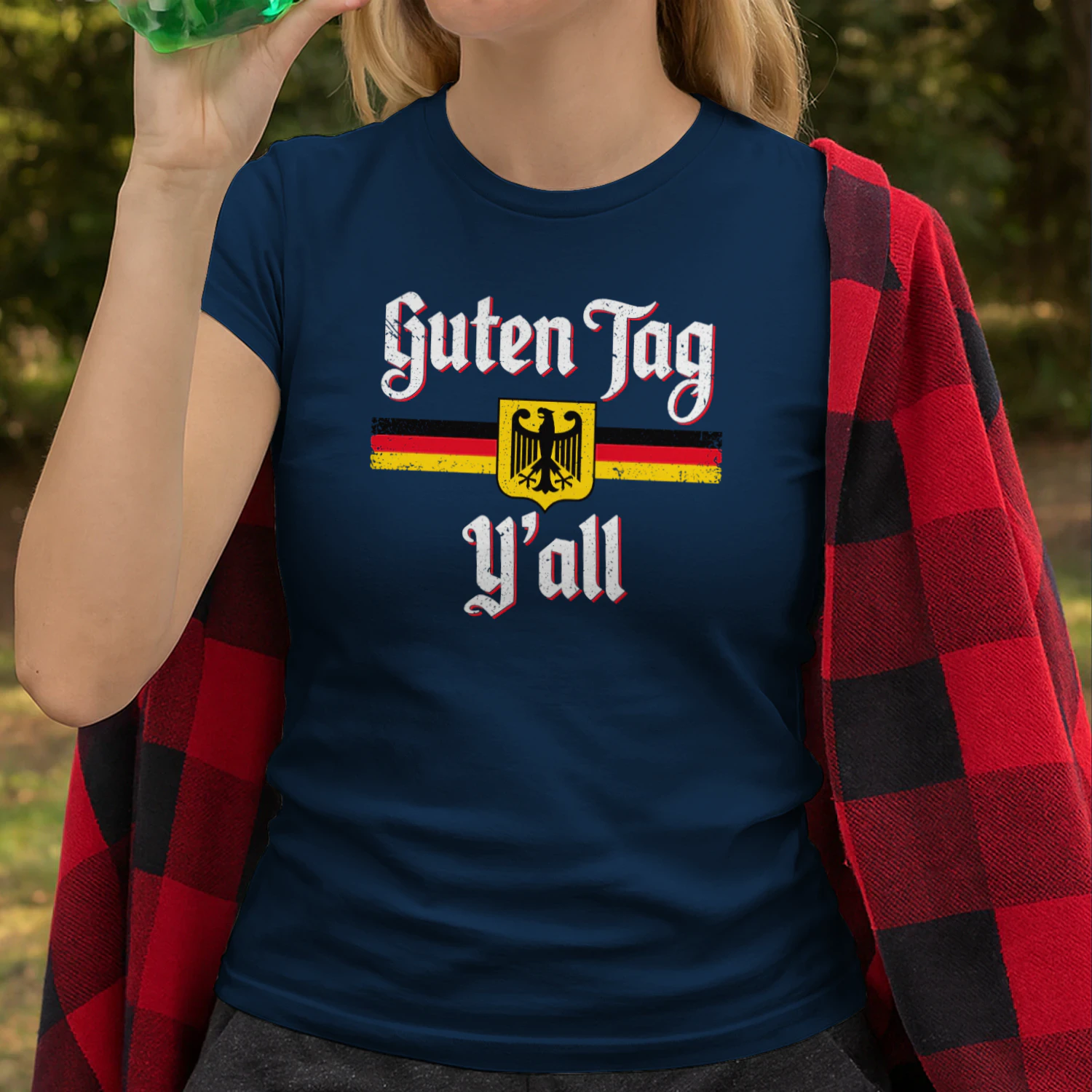 Oktoberfest German Flag Prost Guten Tag Y'all