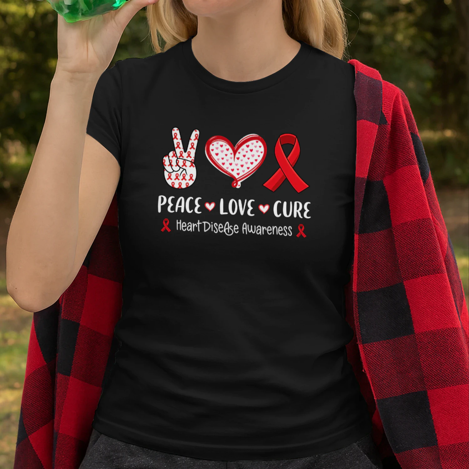 Peace Love Cure Heart Disease Awareness