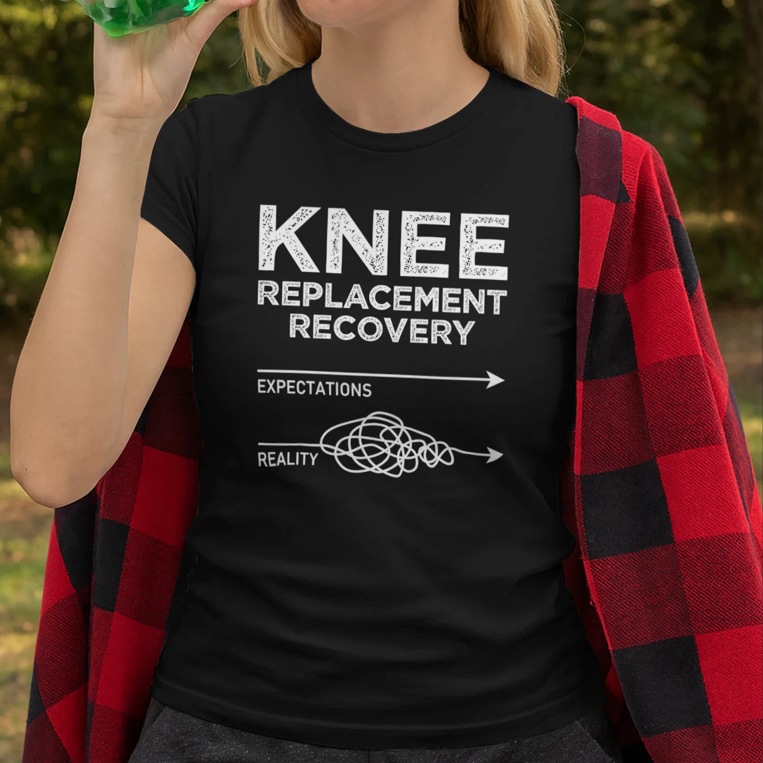 Knee Replacement Recovery Expectations Reality Funny Saying
