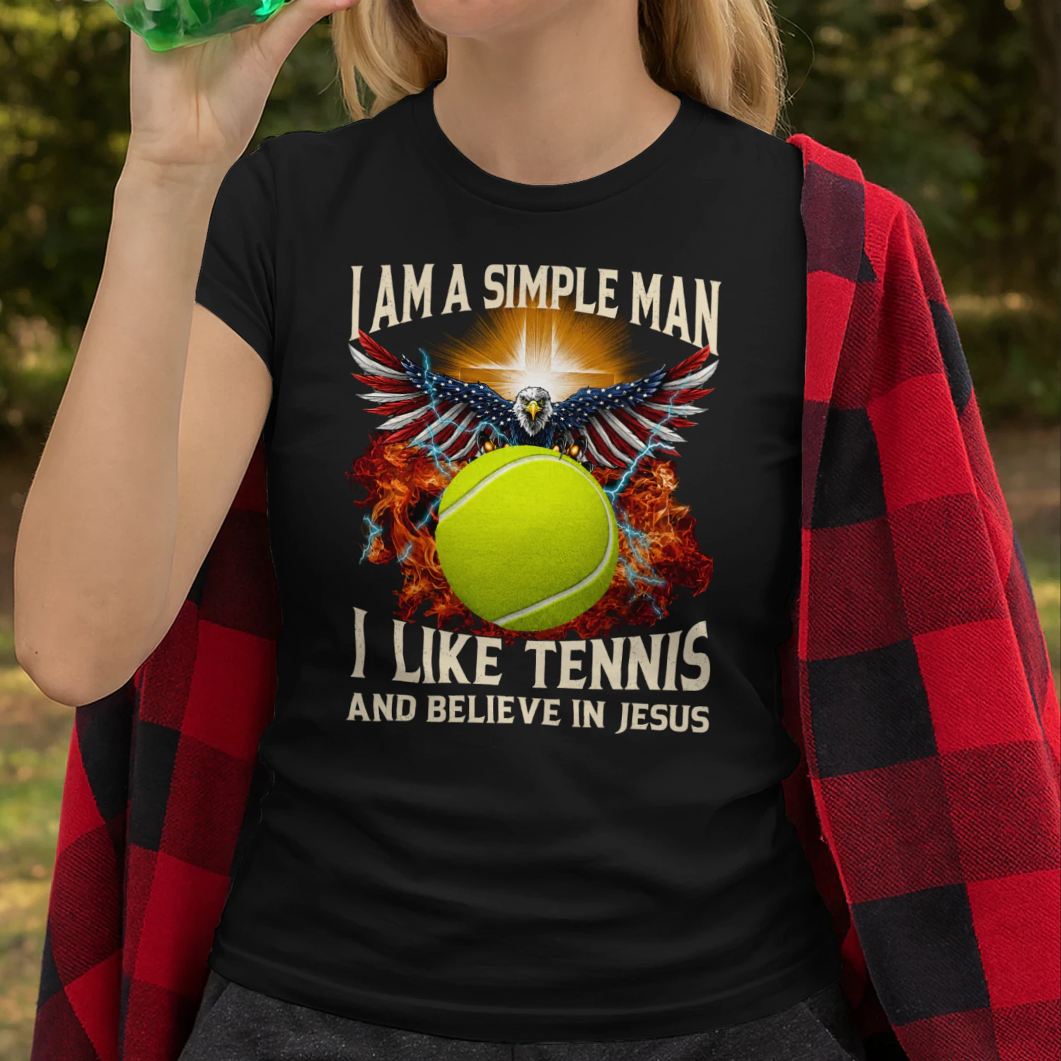 I Am A Simple Man I Like Tennis Jesus