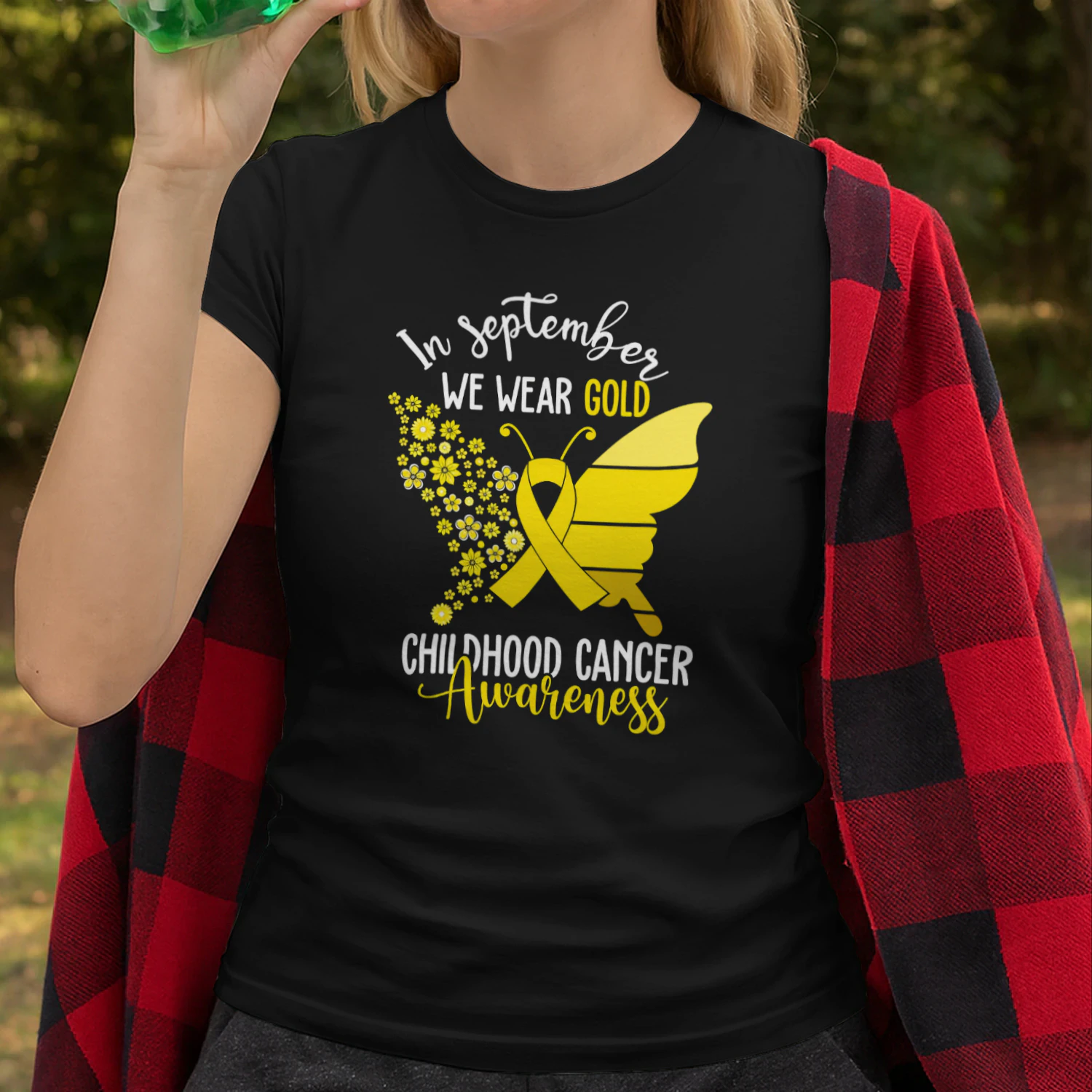 Childhood Cancer Awareness Shirts In September We Wear Gold