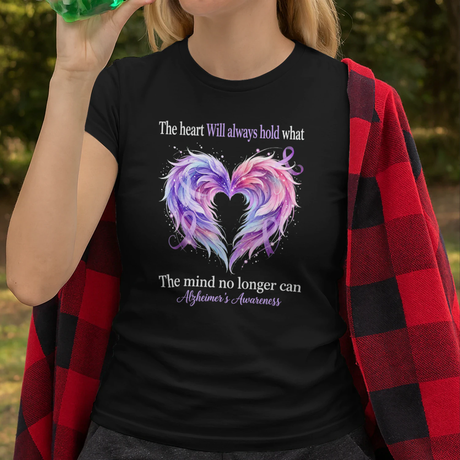 The Heart Will Always Hold Alzheimer’s Awareness Purple