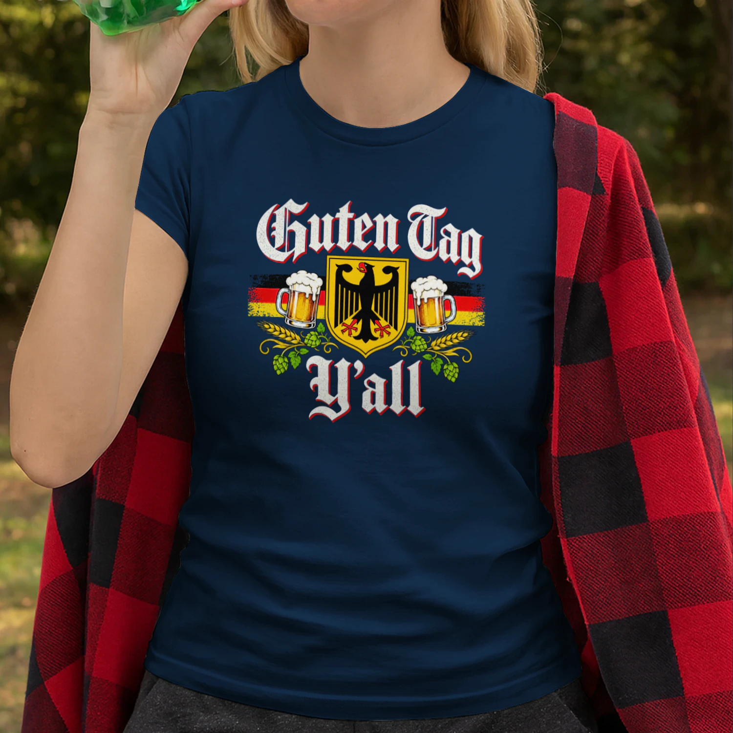 Retro Oktoberfest German Flag Prost Guten Tag Y'all
