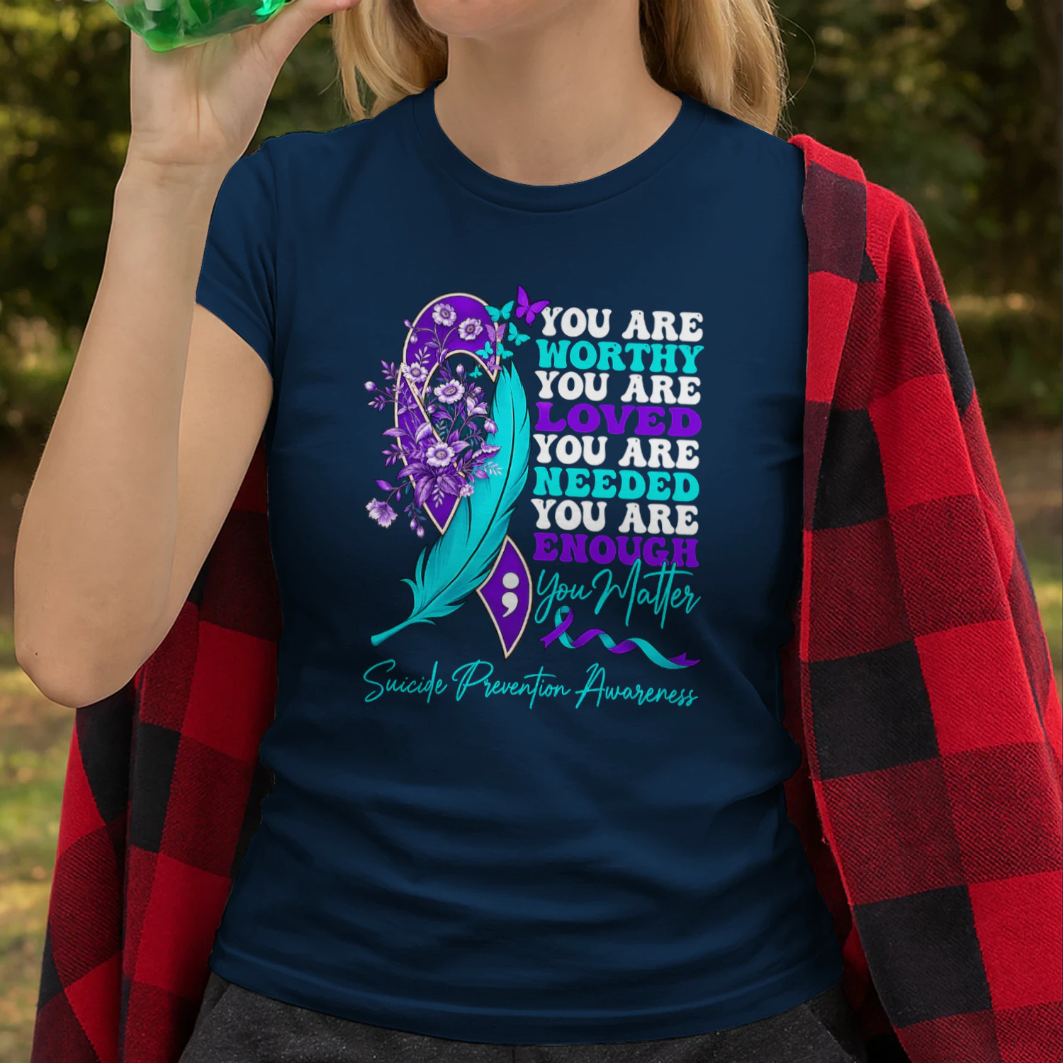 Suicide Prevention Awareness positive motivational Support