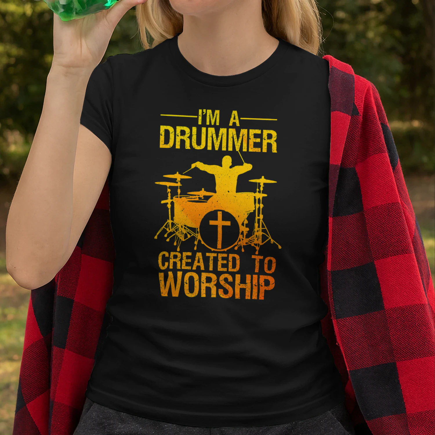 Funny Christian Drummer Art