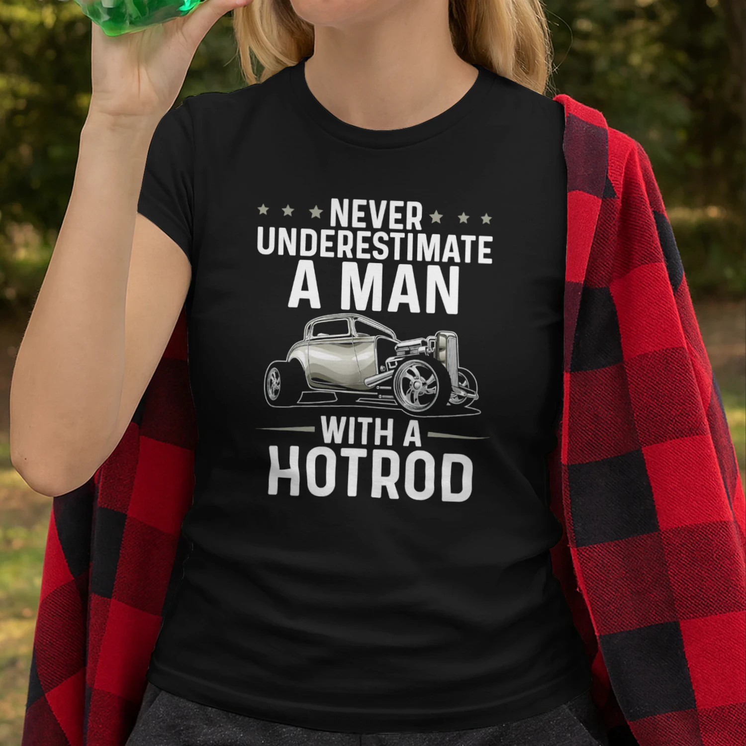 Mens Man With A Hot Rod Old Car Classic Vintage Hotrod