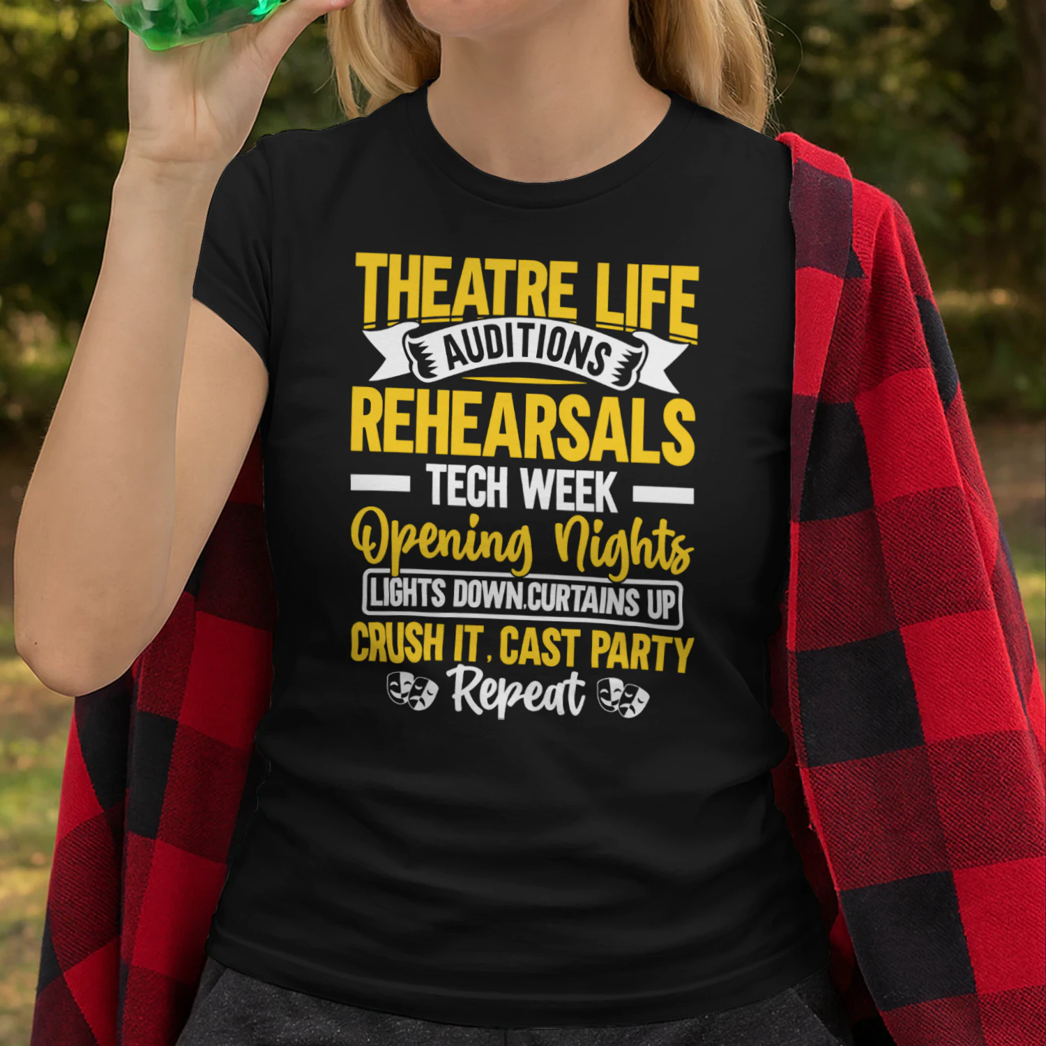 Theater Tshirt Design Stylish