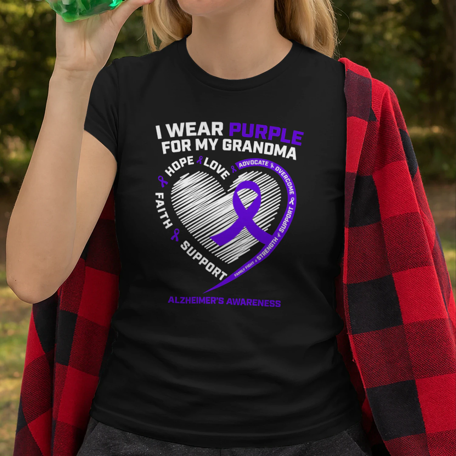 Purple Alzheimers Awareness Products grandma Gifts