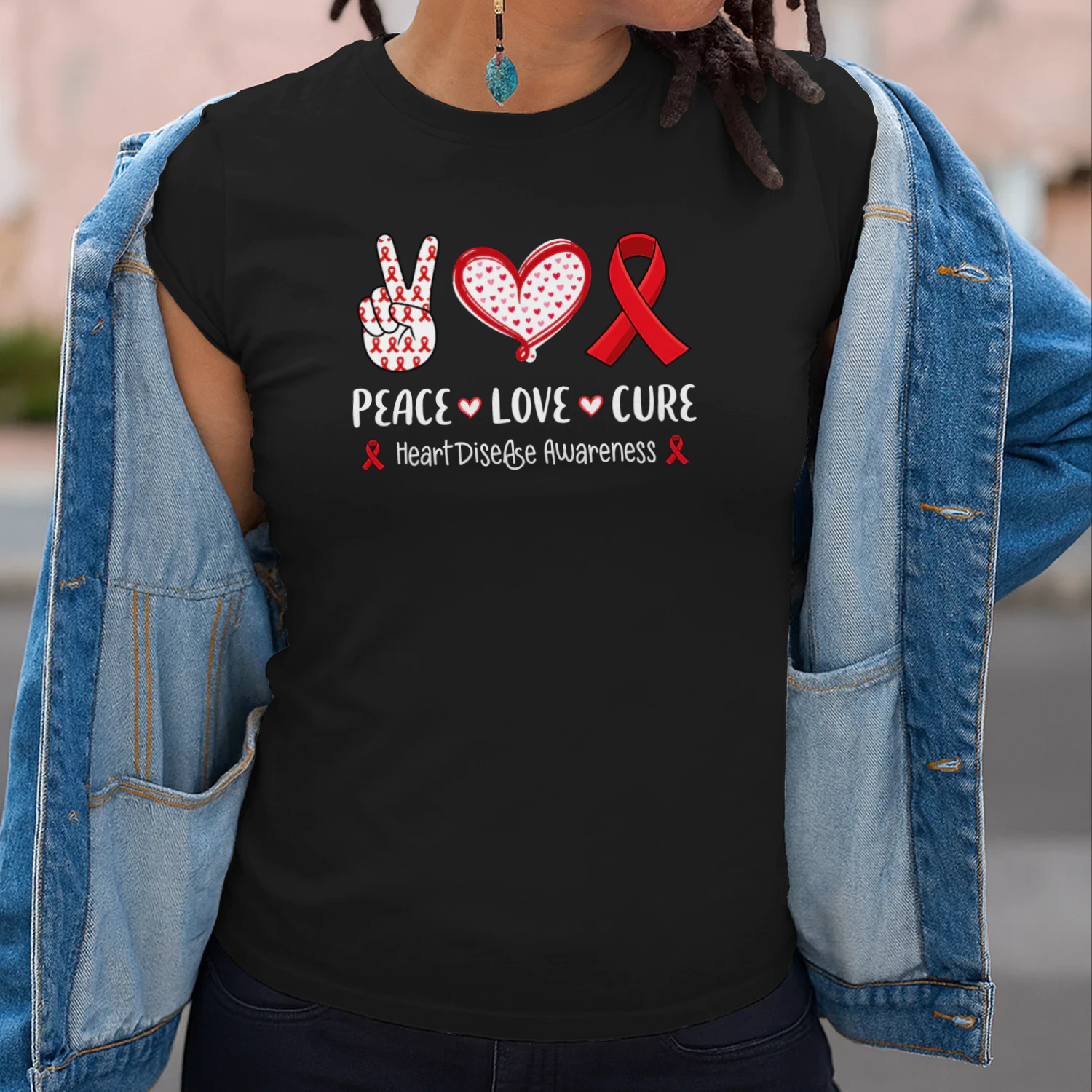Peace Love Cure Heart Disease Awareness