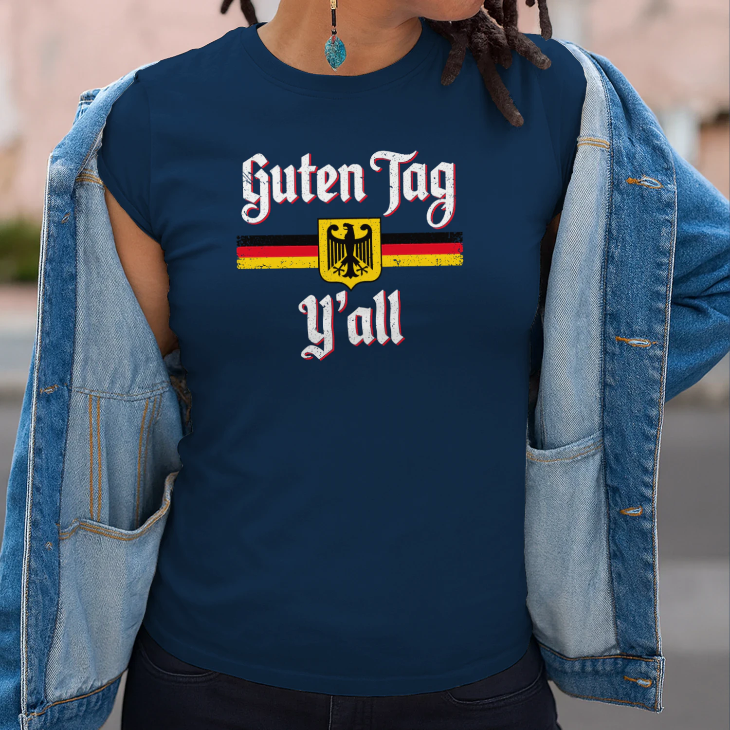 Oktoberfest German Flag Prost Guten Tag Y'all