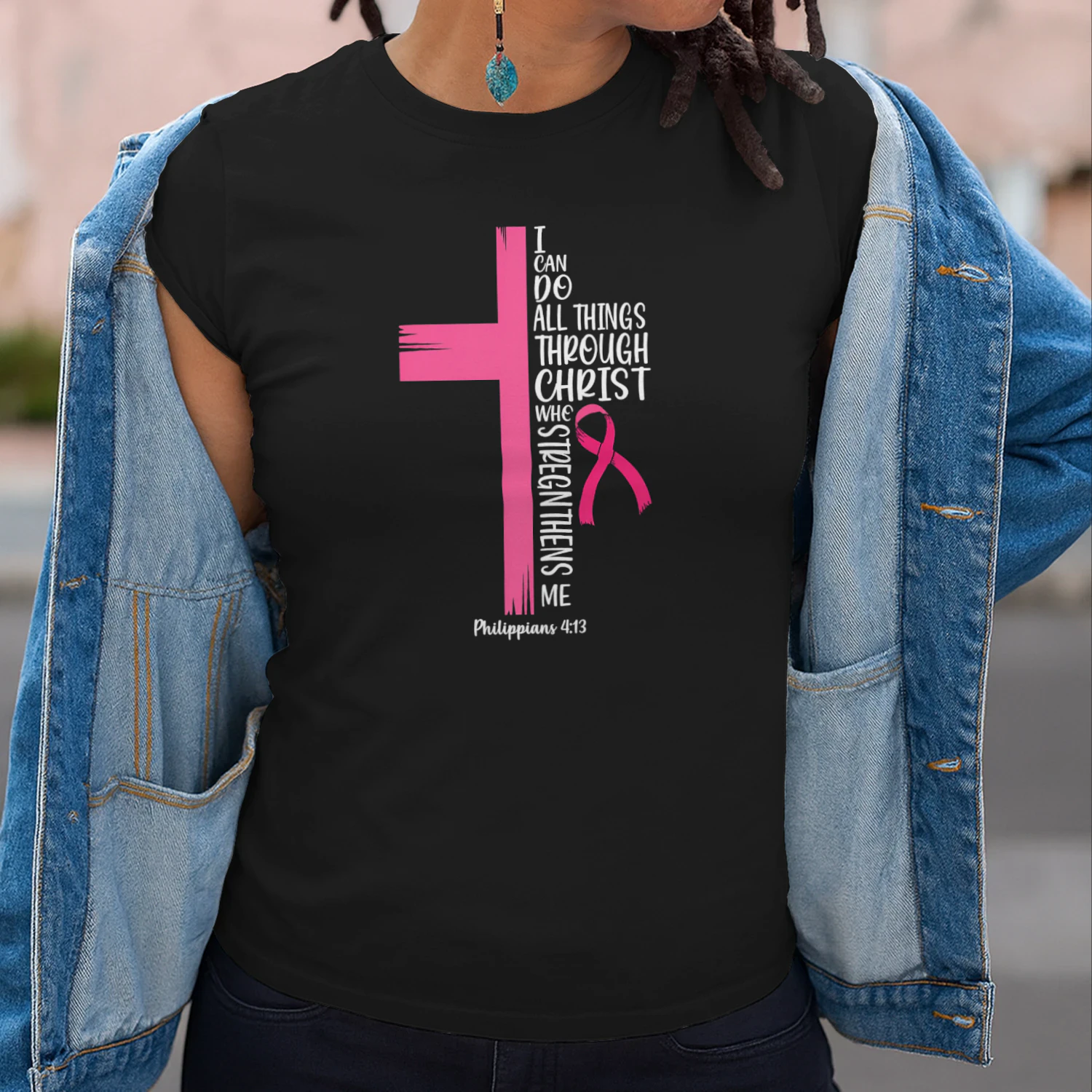I Can Do All Things Through Christ Breast Cancer Awareness