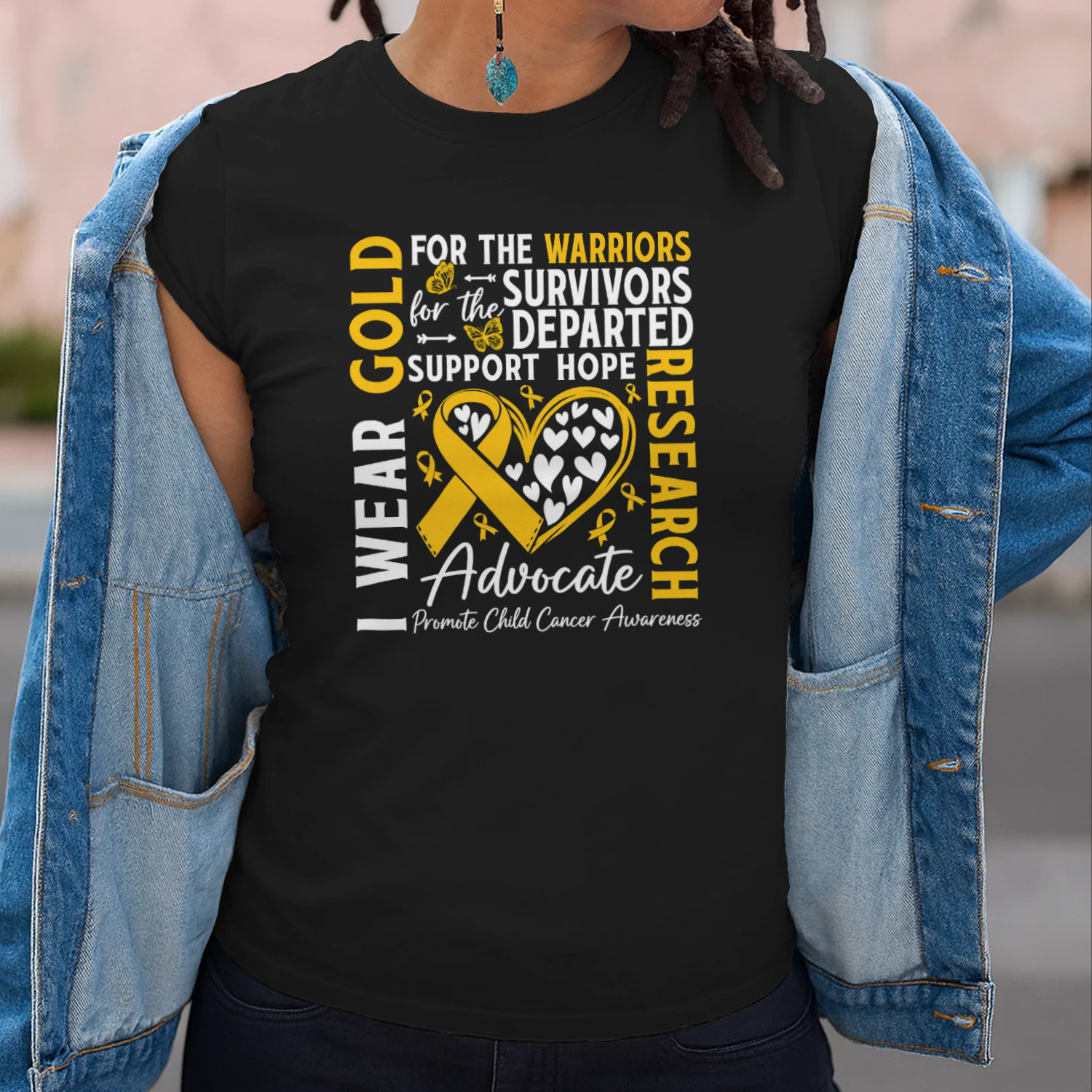 I Wear Gold For Warrior Survivors Childhood Cancer Awareness