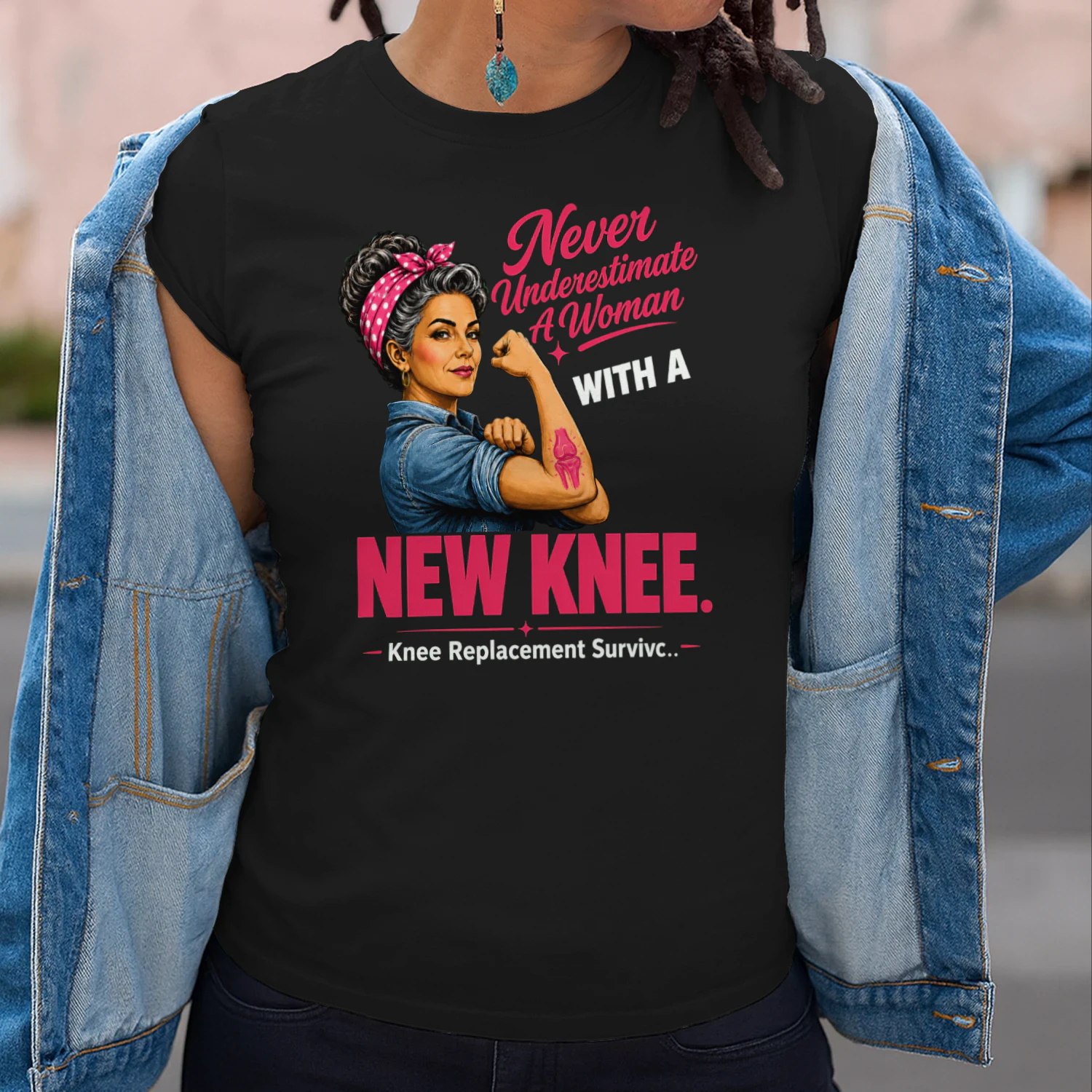 Never Underestimate A Woman With A New Knee