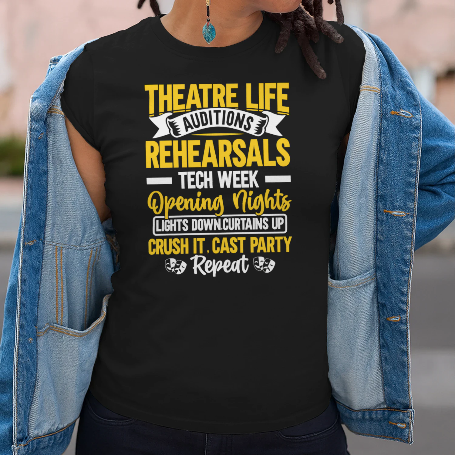 Theater Tshirt Design Stylish