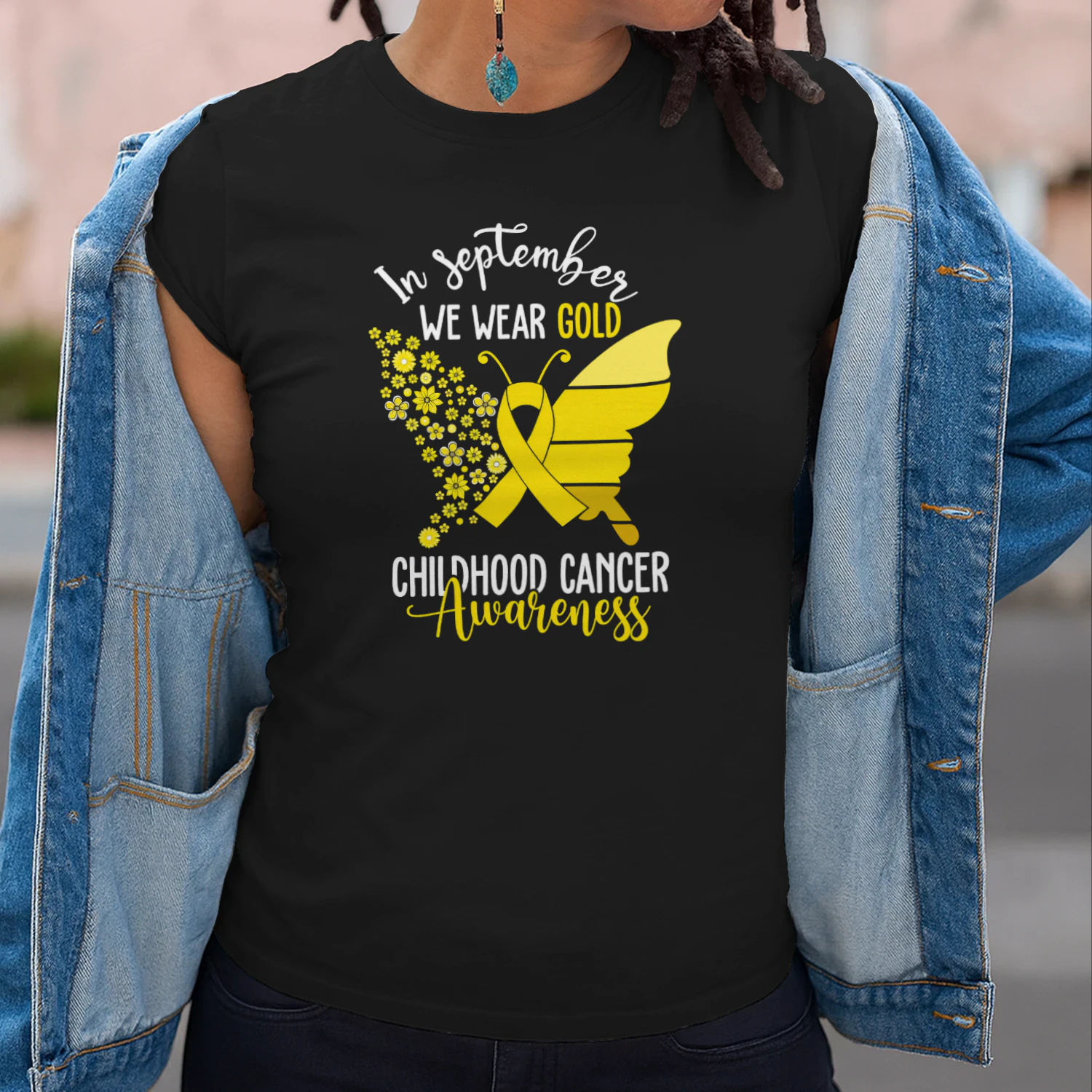 Childhood Cancer Awareness Shirts In September We Wear Gold