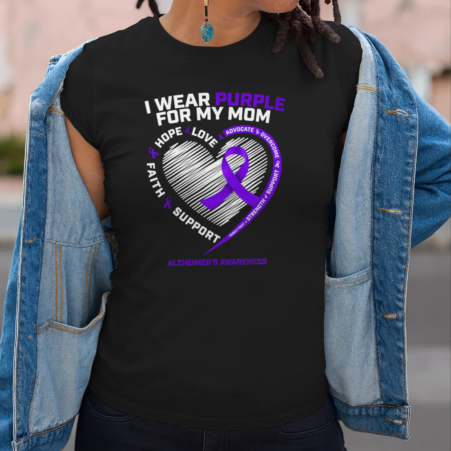 Purple Alzheimers Awareness Products Mom Gifts