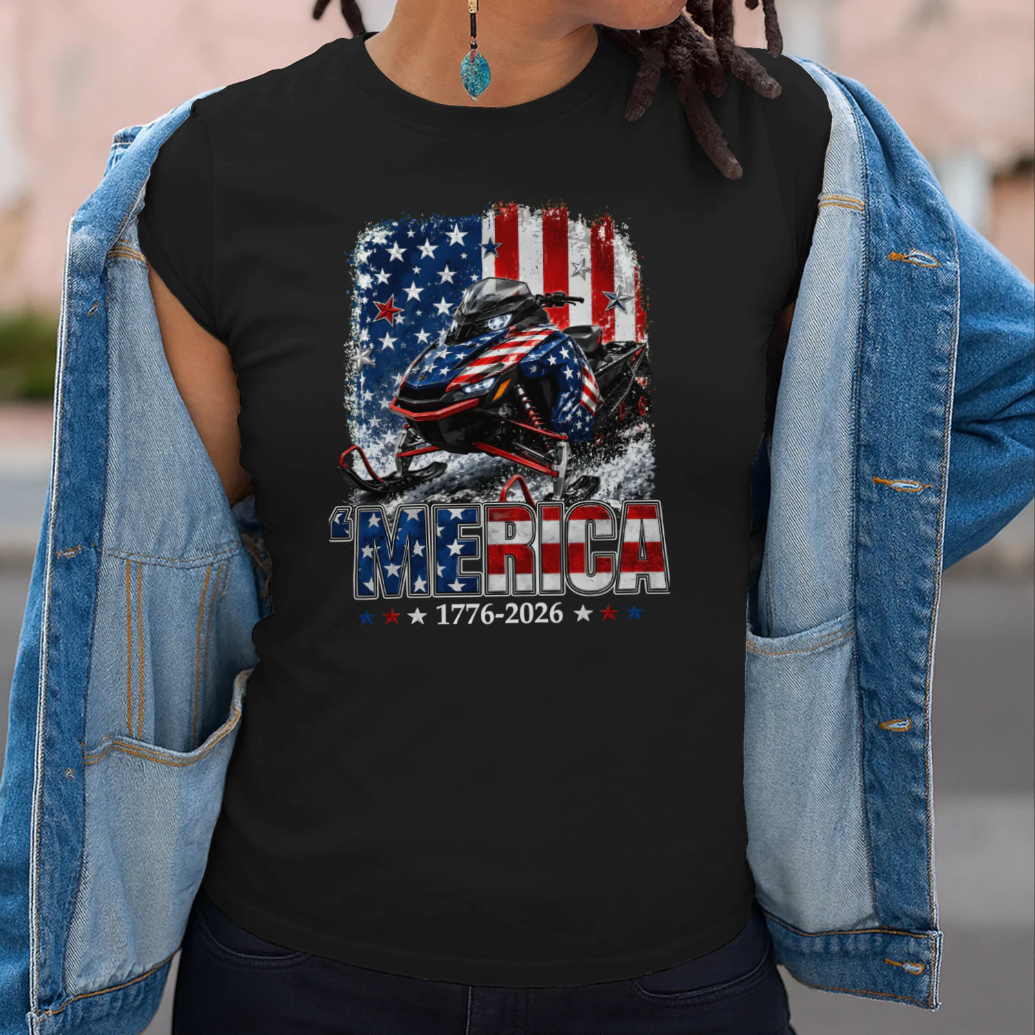 Snowmobile Sled Merica 250 Year America