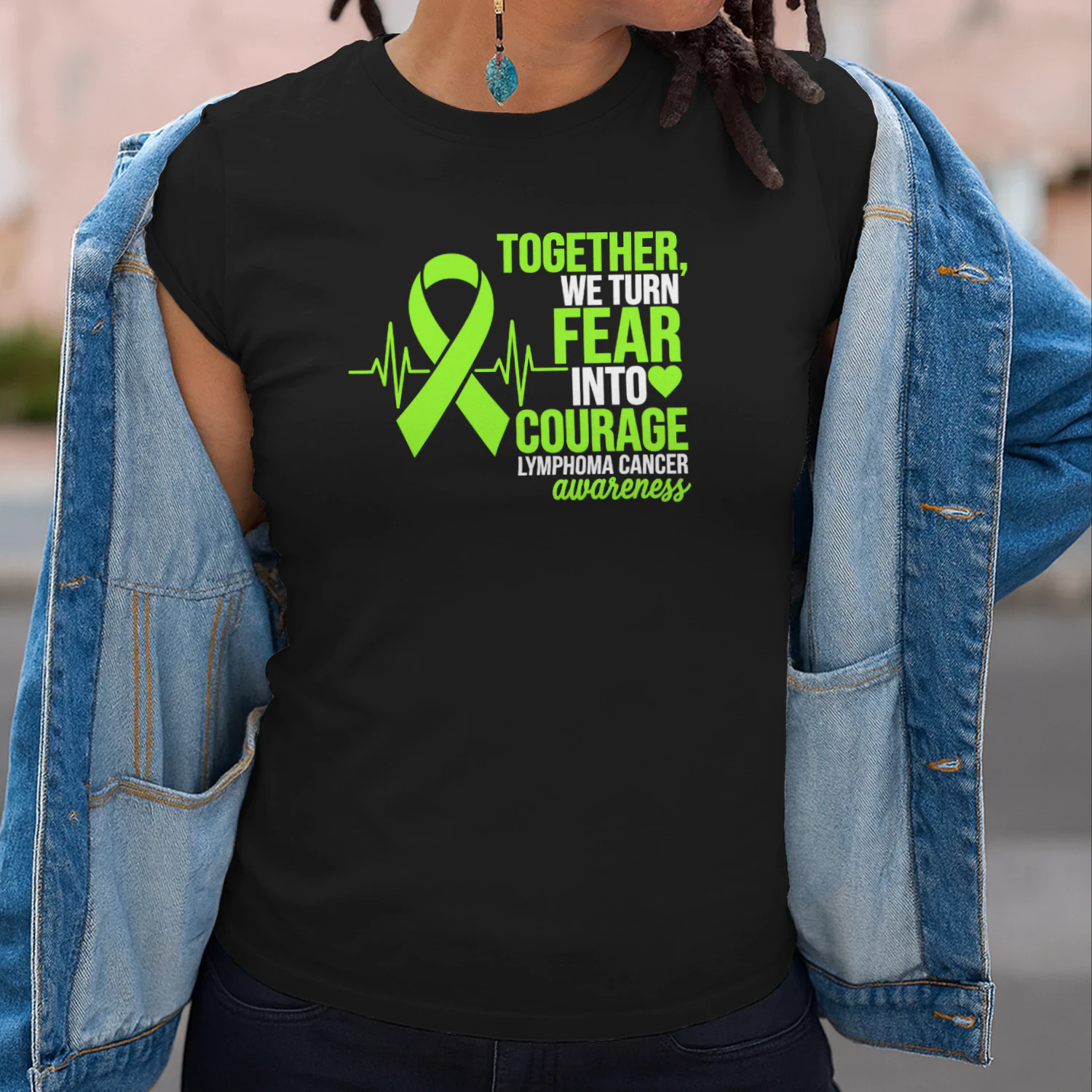 Lymphoma Cancer Awareness Fear Into Courage Heartbeat