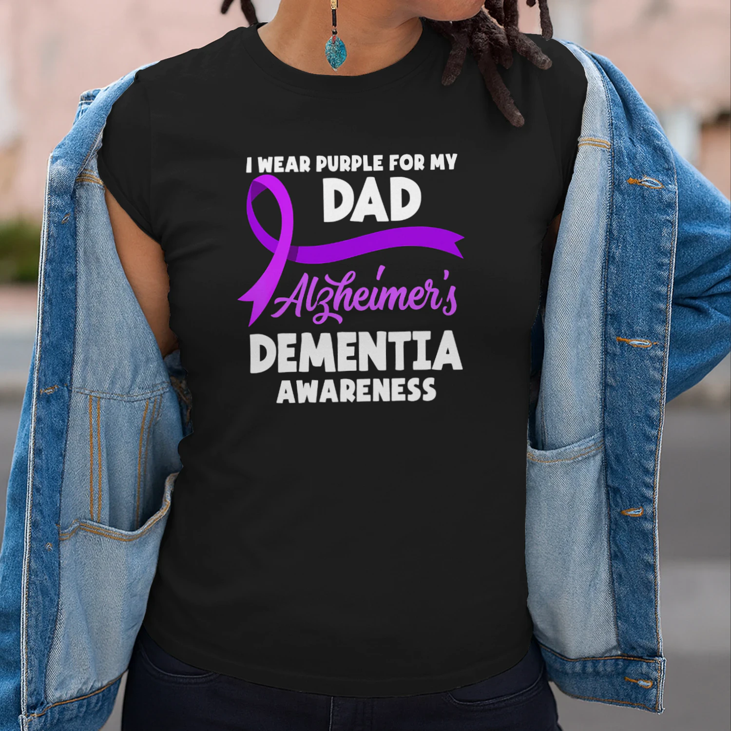 I Wear Purple For My Dad Alzheimer s Dementia Awareness