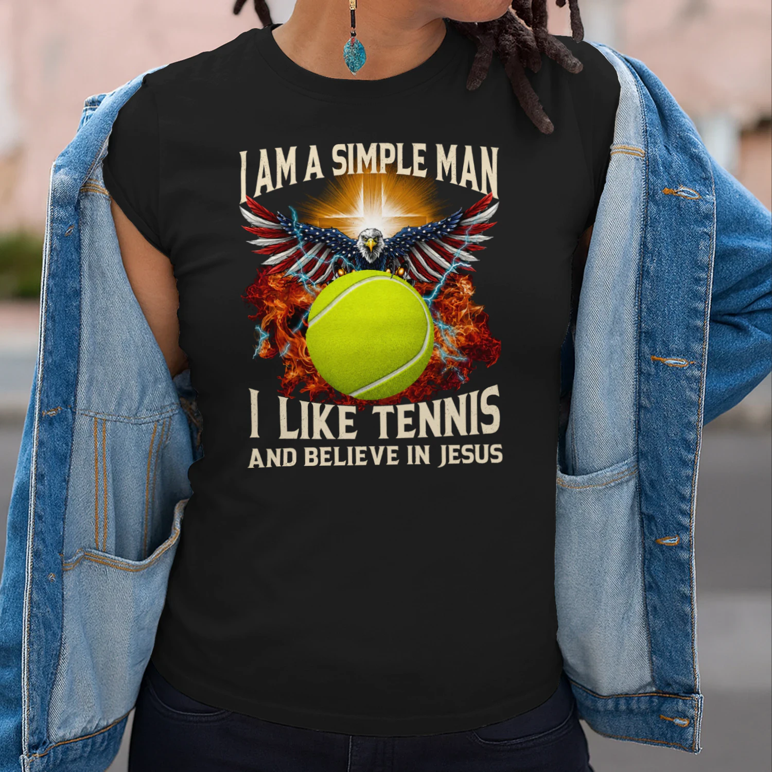 I Am A Simple Man I Like Tennis Jesus