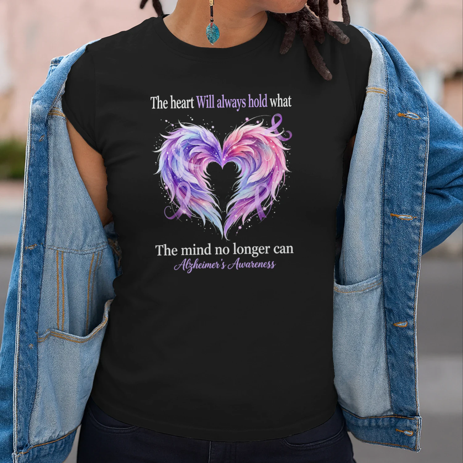 The Heart Will Always Hold Alzheimer’s Awareness Purple
