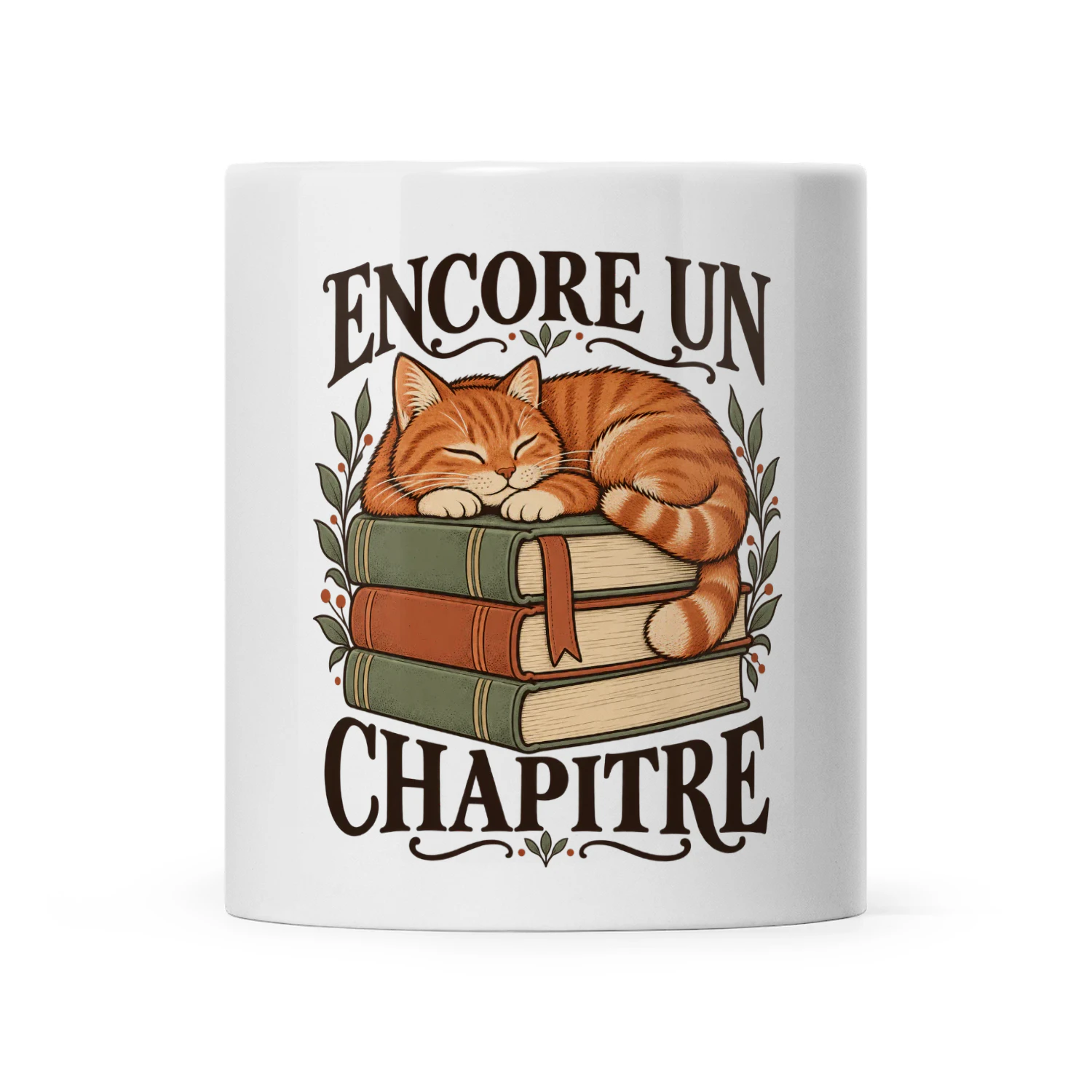 Mug chat et lecture — Encore un chapitre