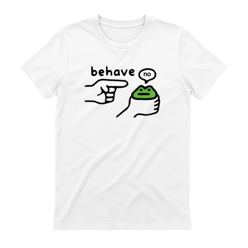 Dishonest Frog Funny Frog Meme Behave No T Shirt