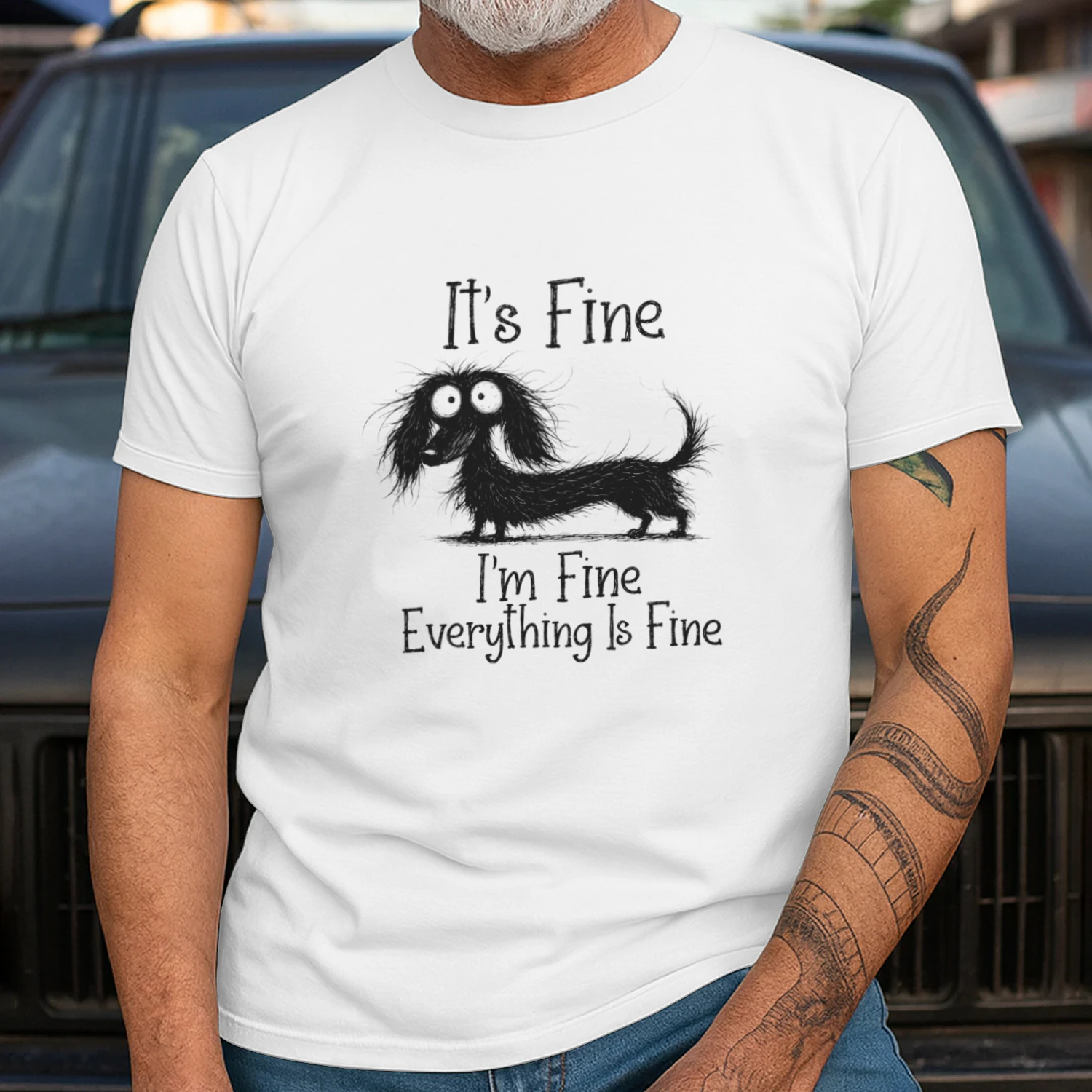 It’s Fine I’m Fine Everything Is Fine Dog Shirt