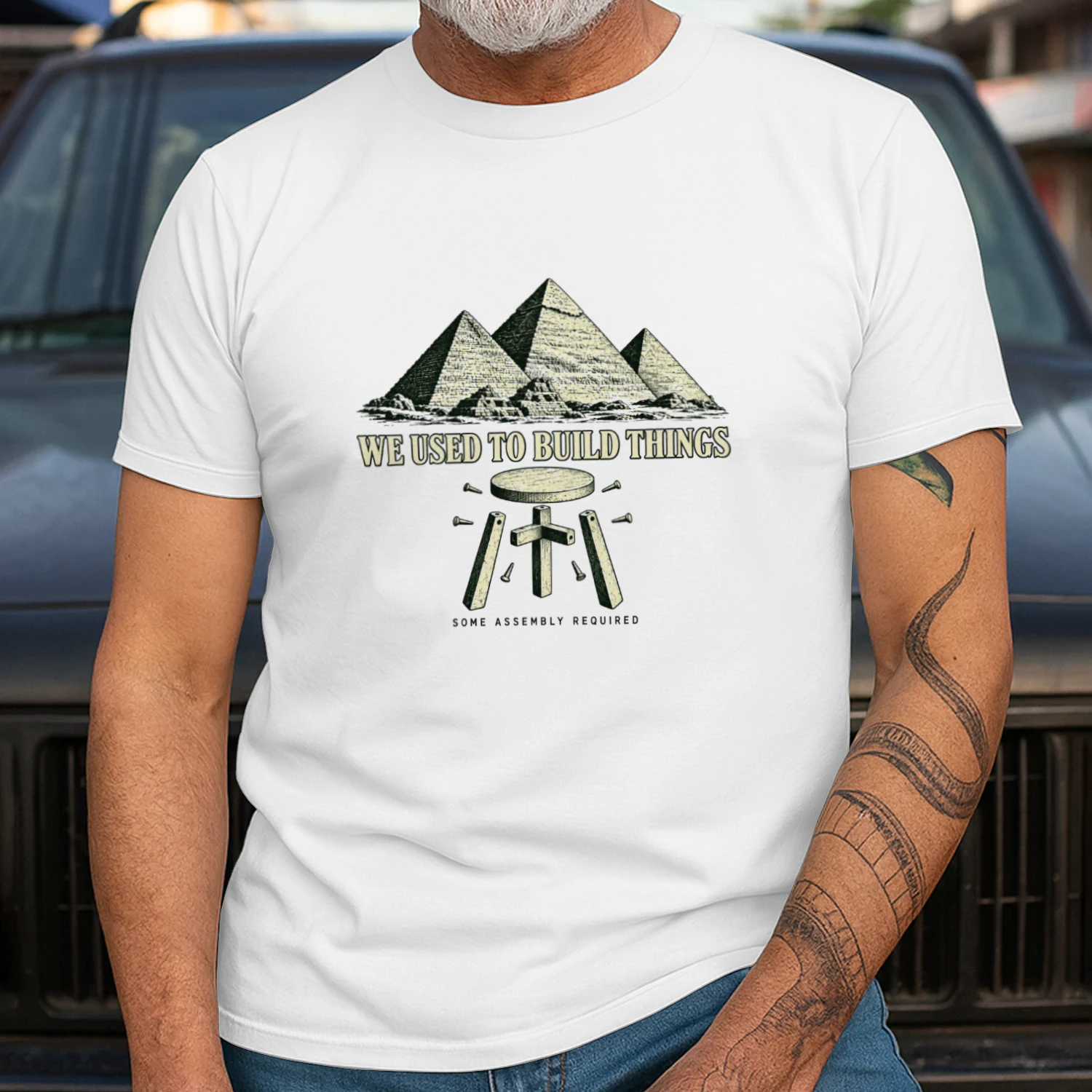 We Used to Build Things Some Assembly Required shirt