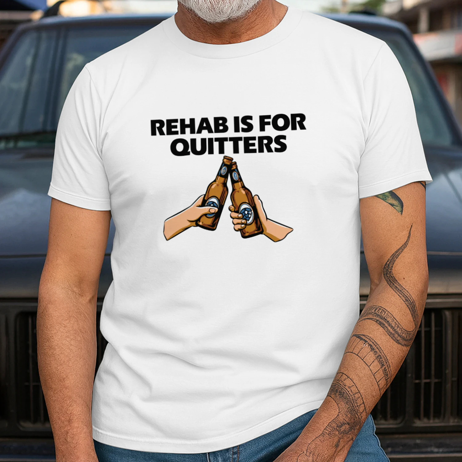 Rehab Is For Quitters Funny Drinking Shirt