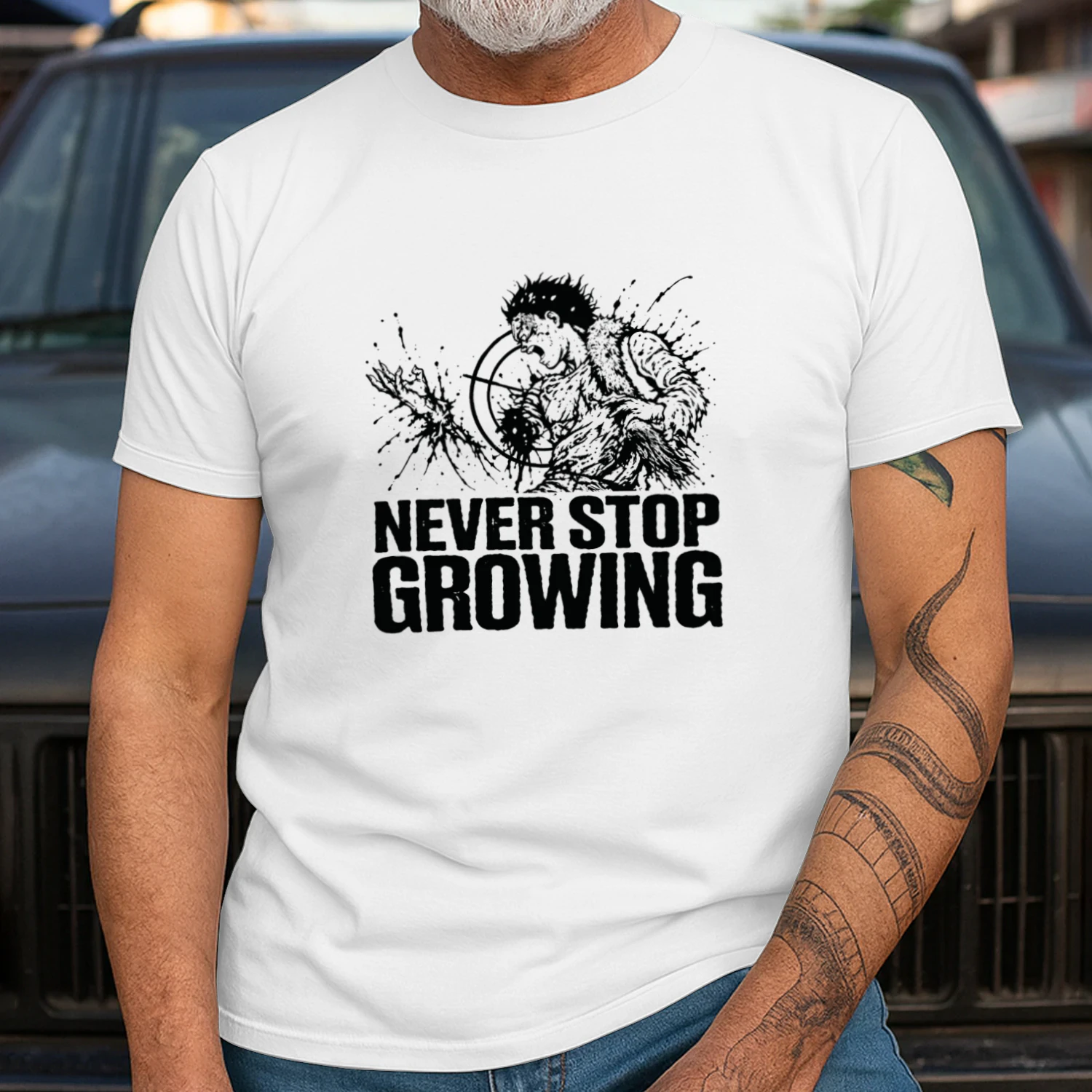 Akira Tetsuo Never Stop Growing Anime T-shirt