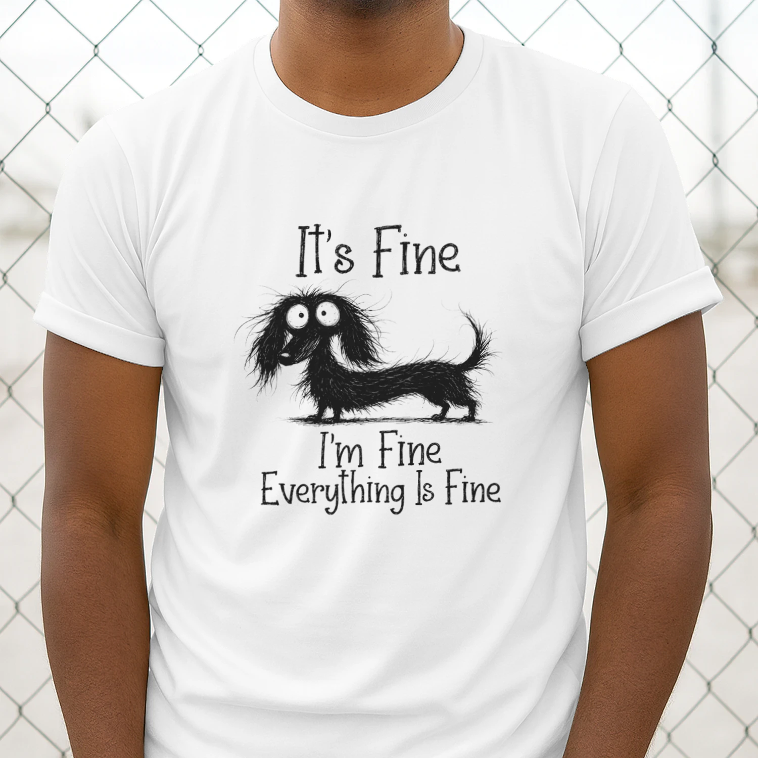 It’s Fine I’m Fine Everything Is Fine Dog Shirt