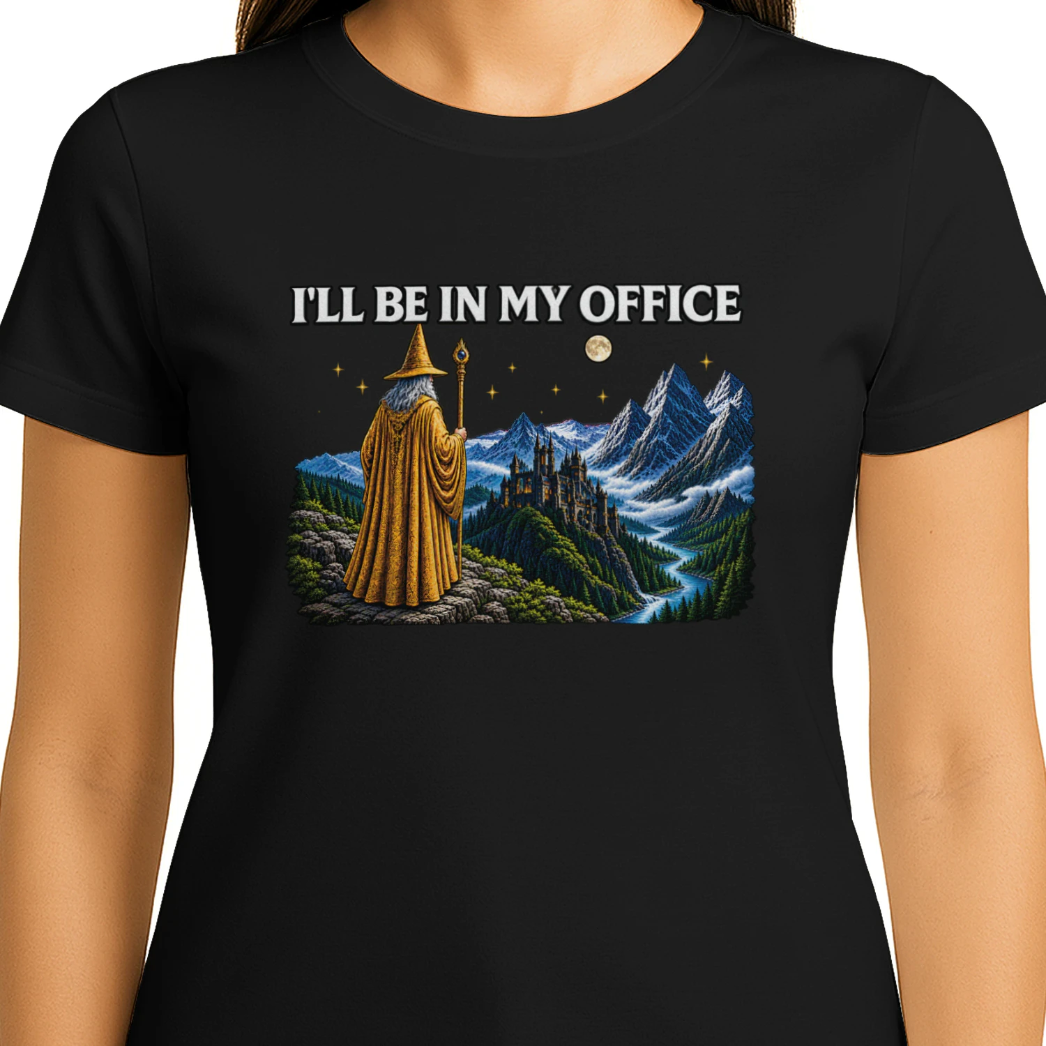 I'll Be in My Office Funny Wizard Shirt
