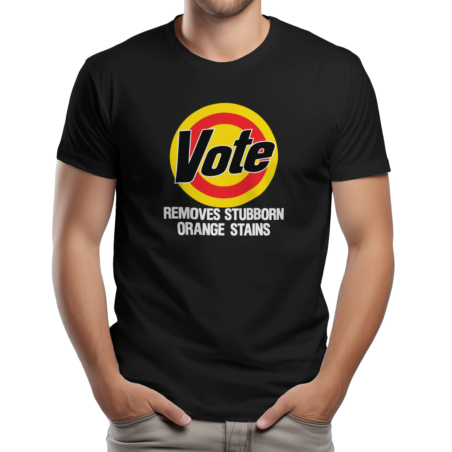Vote Removes Stubborn Orange Stains Shirt