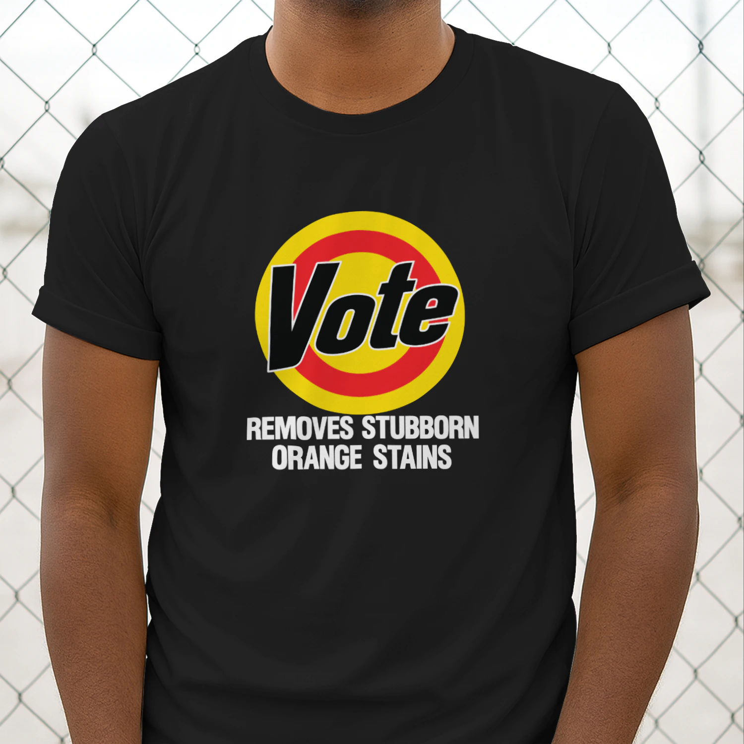 Vote Removes Stubborn Orange Stains Shirt