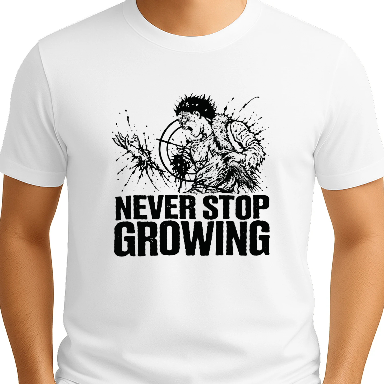 Akira Tetsuo Never Stop Growing Anime T-shirt