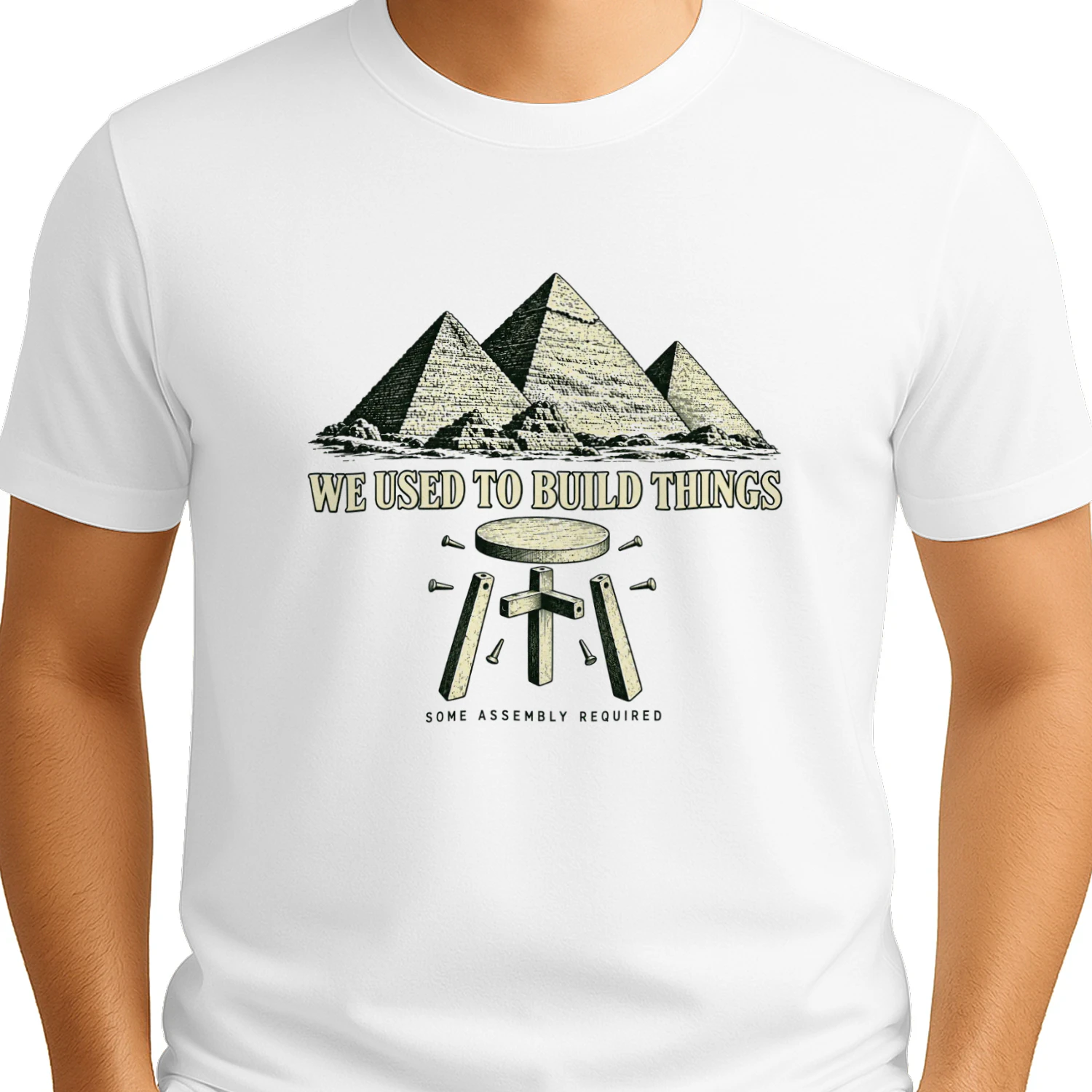 We Used to Build Things Some Assembly Required shirt