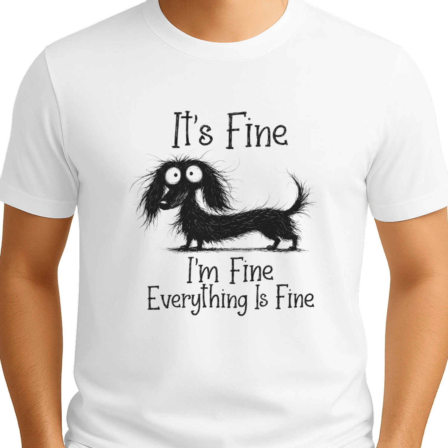 It’s Fine I’m Fine Everything Is Fine Dog Shirt