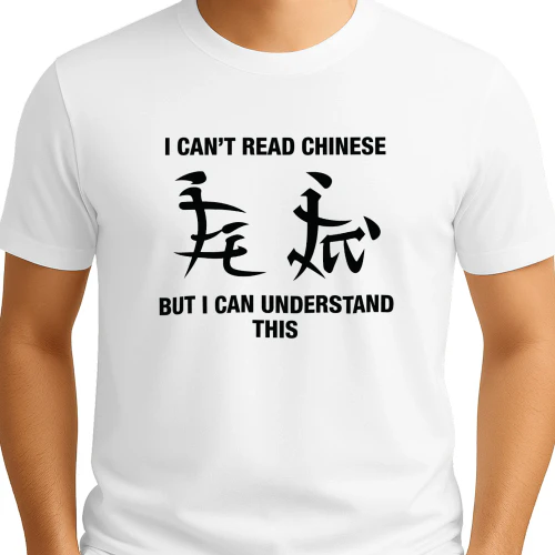 I Can’t Read Chinese But I Can Understand This Shirt
