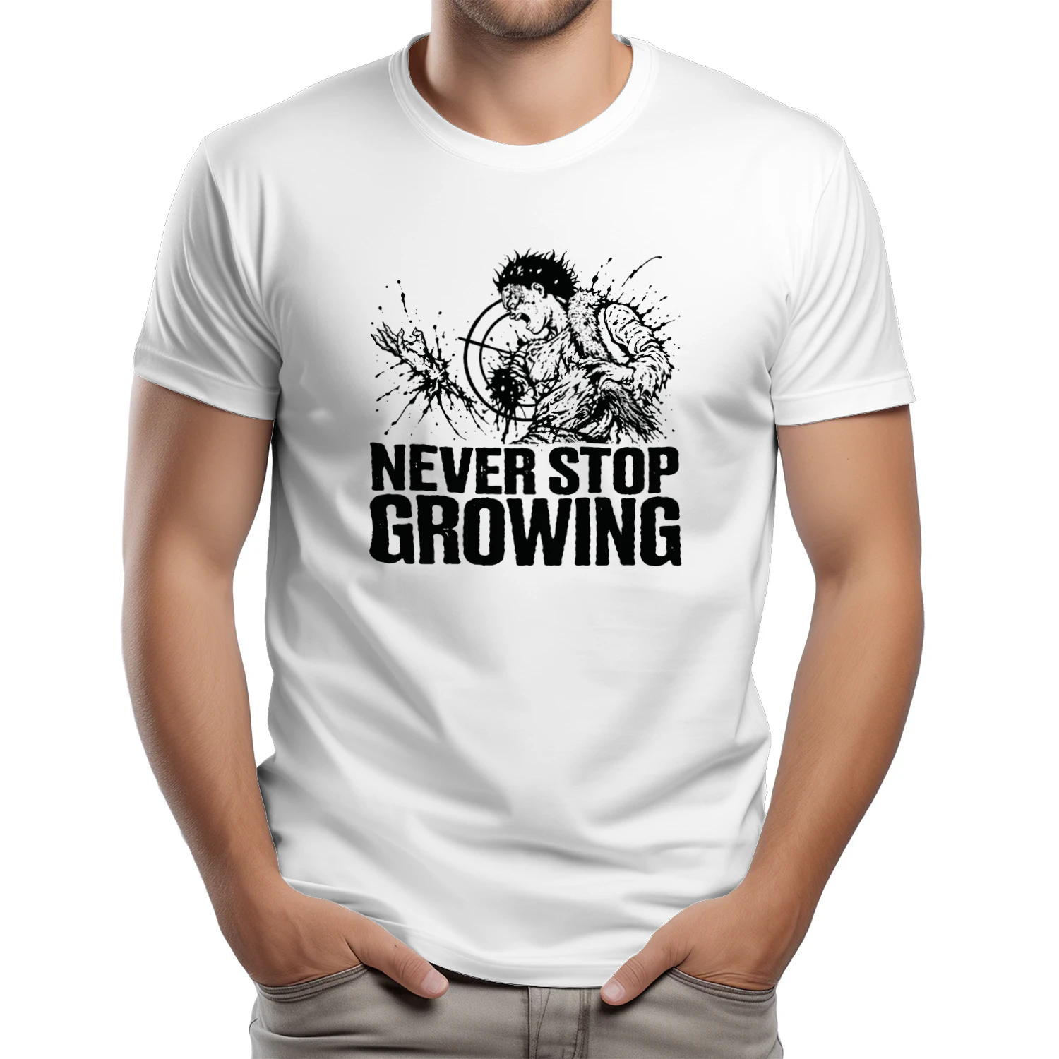 Akira Tetsuo Never Stop Growing Anime T-shirt