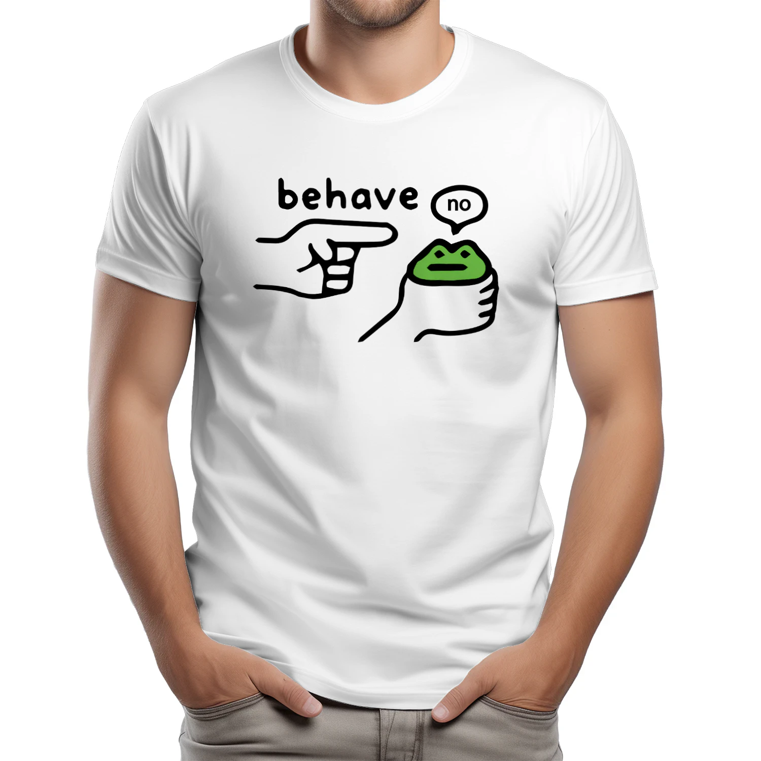 Dishonest Frog Funny Frog Meme Behave No T Shirt