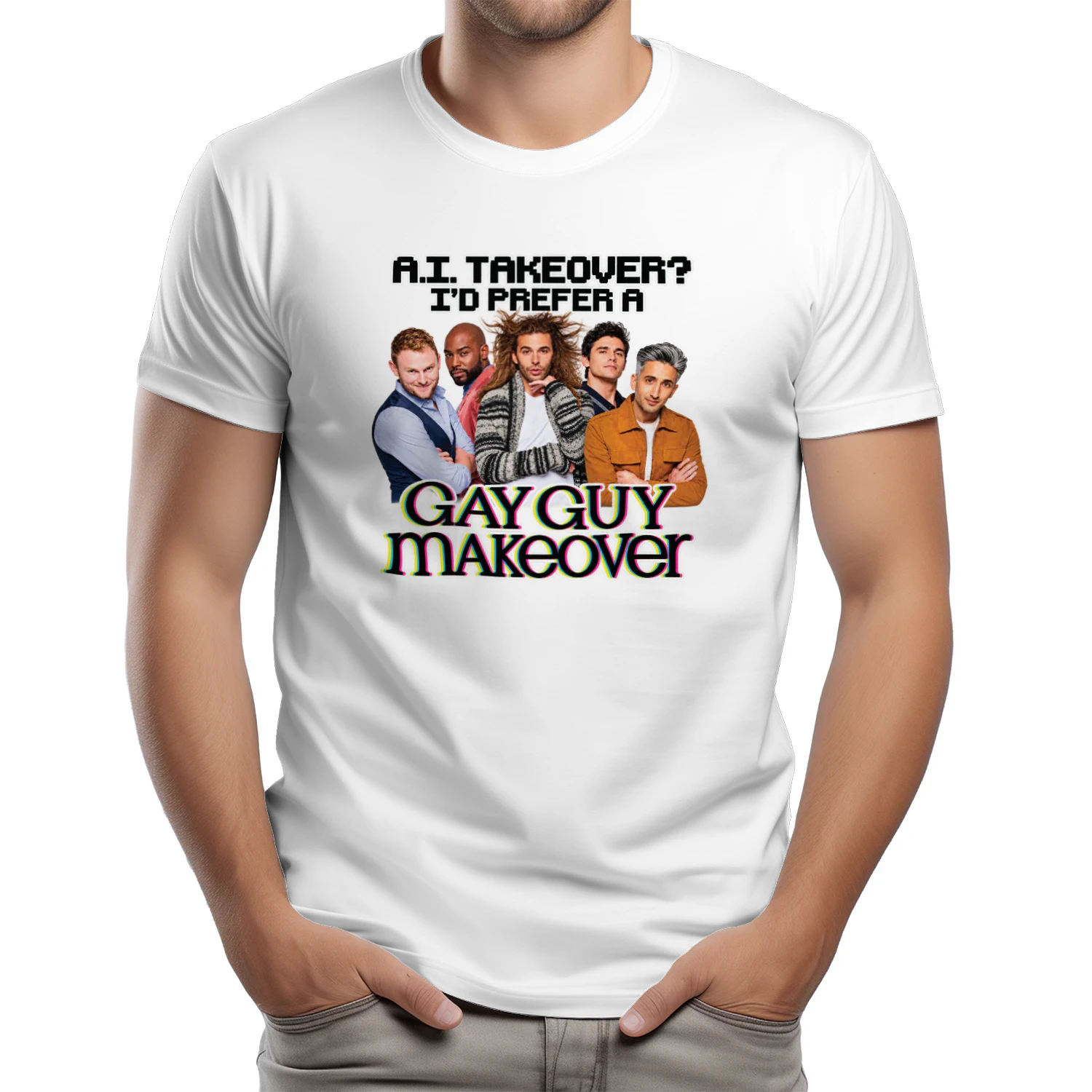AI Takeover I Prefer A Gay Guy Makeover Shirt
