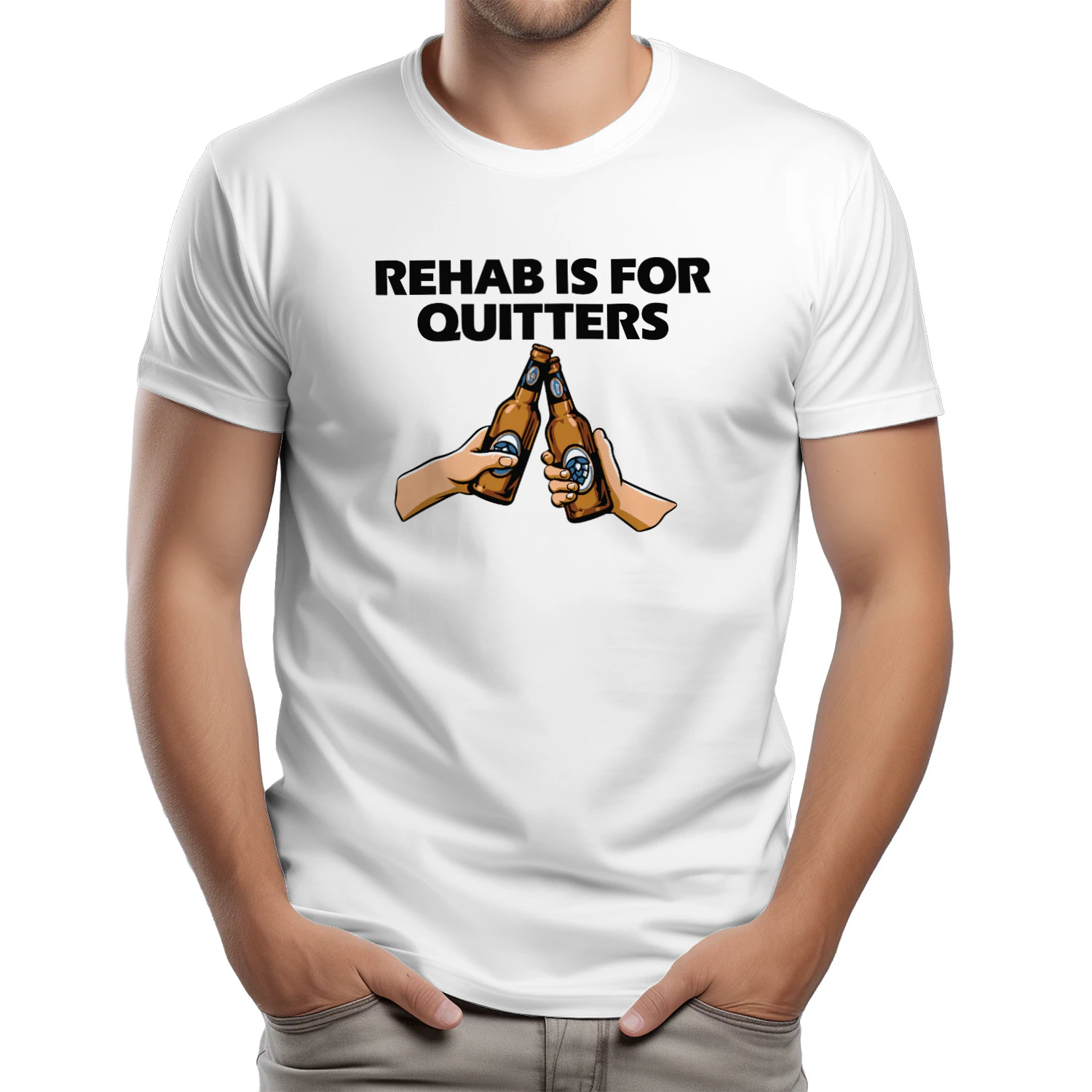 Rehab Is For Quitters Funny Drinking Shirt