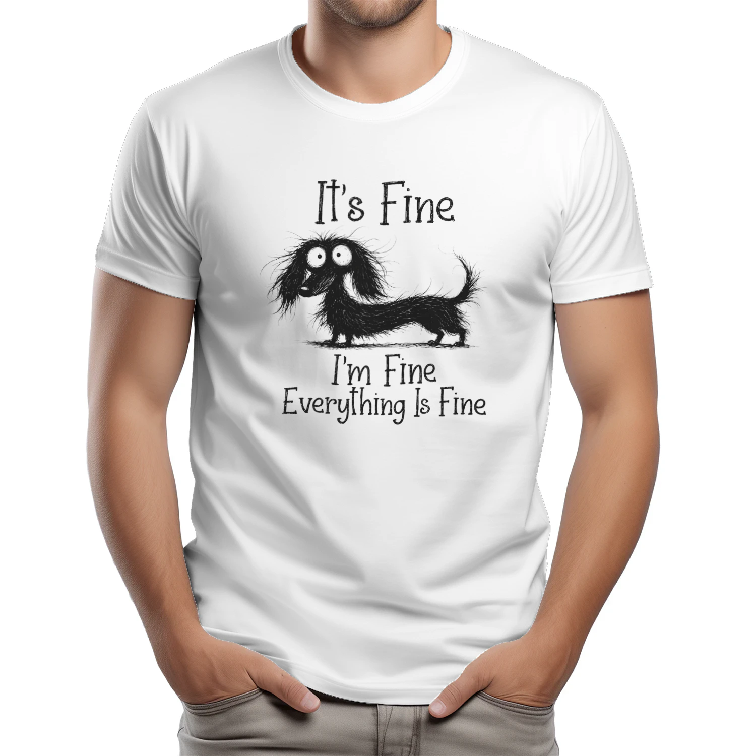 It’s Fine I’m Fine Everything Is Fine Dog Shirt
