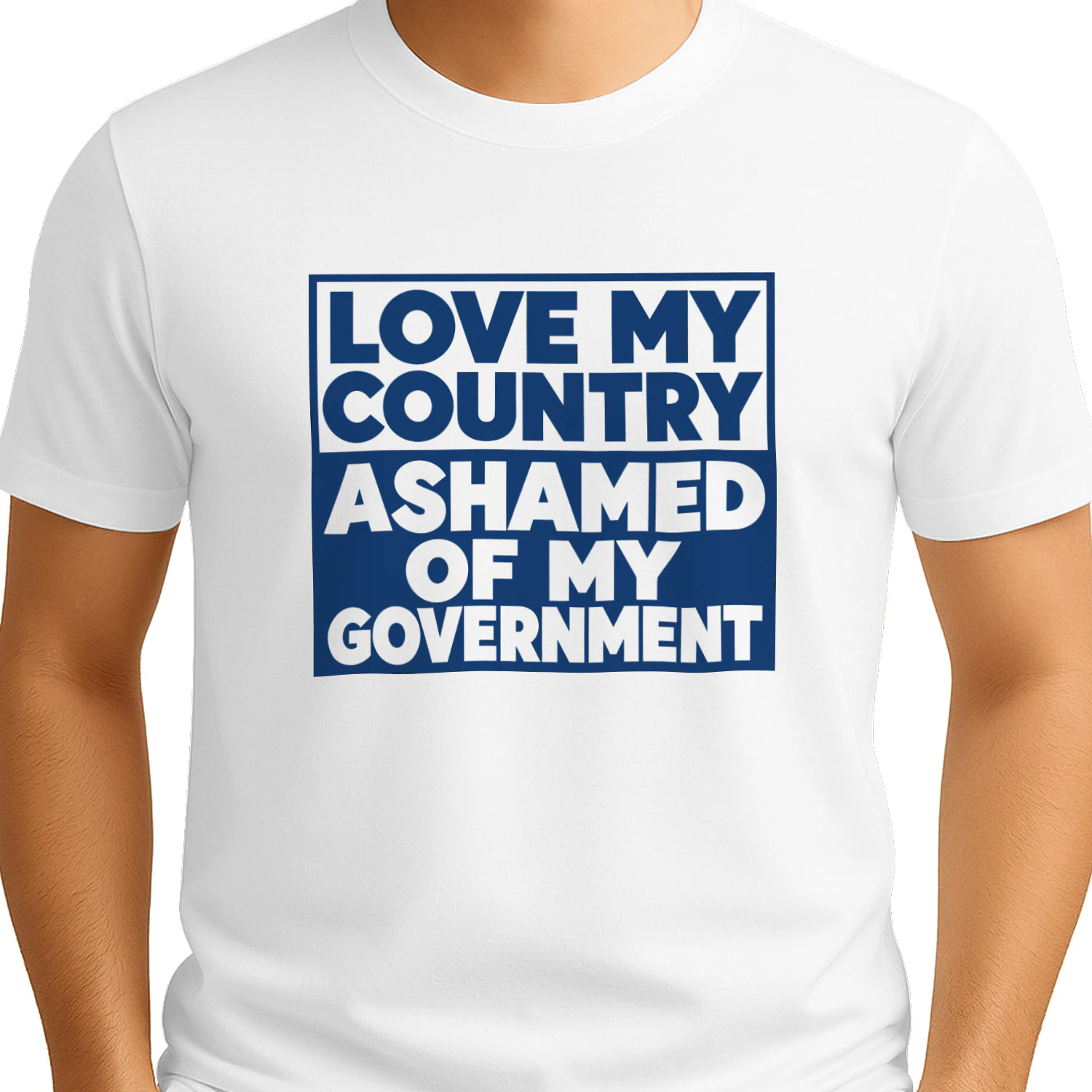 Love My Country Ashamed of My Government Shirt