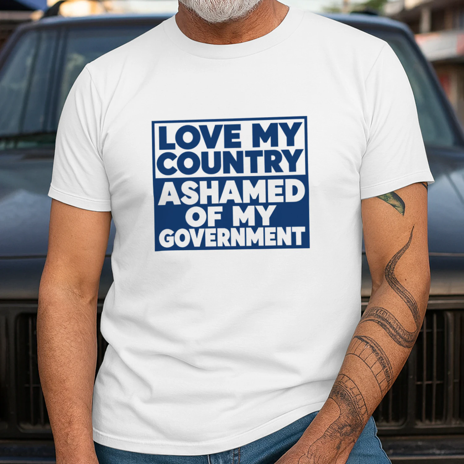 Love My Country Ashamed of My Government Shirt