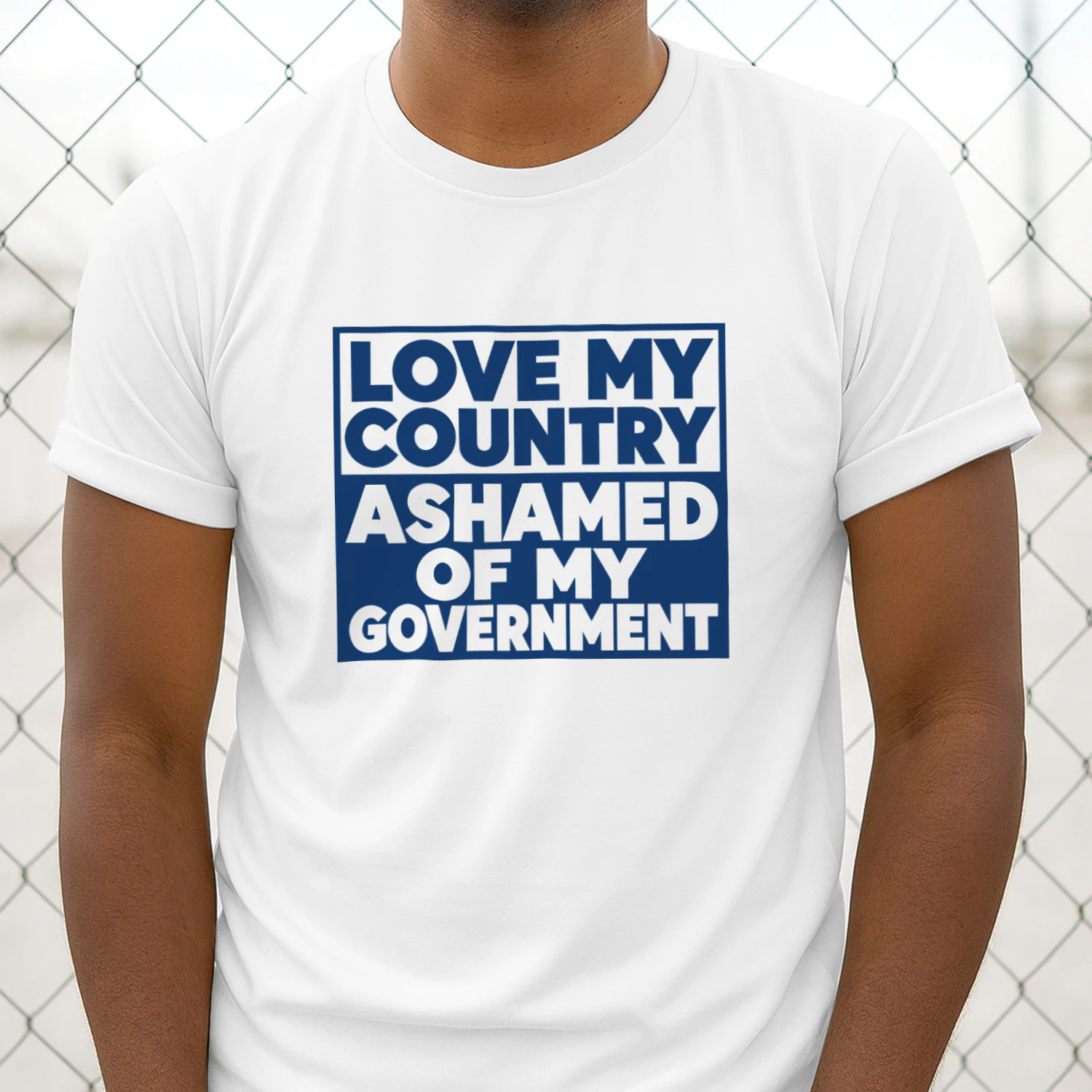Love My Country Ashamed of My Government Shirt