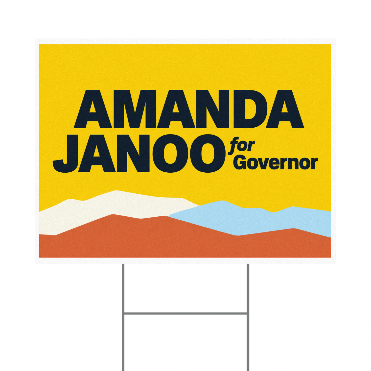 Amanda Janoo for Governor Yard Sign